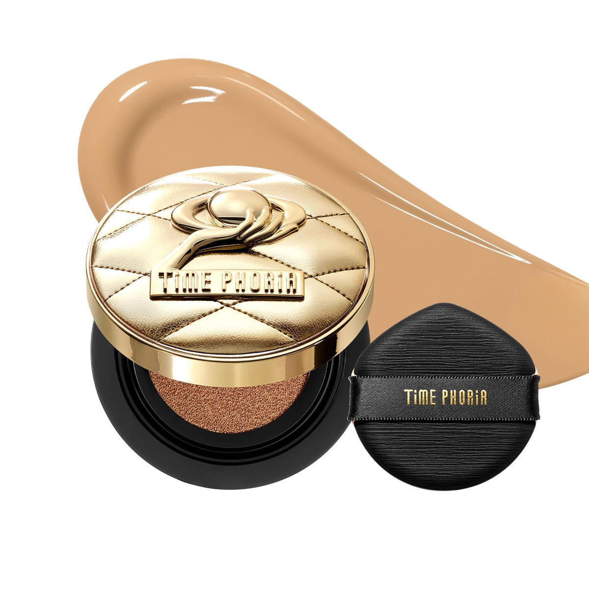 Timeless Utopia Glow Cushion Foundation 02 Birch - Radiant Glow Finish, Medium to High Coverage, Hydrating Peptide Complex, Lightweight Air Cushion, Long-Lasting Smooth Blurring Base Makeup