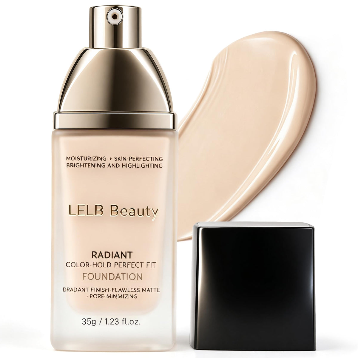 Matte Foundation For Oily Skin Full Coverage Lightweight Face Makeup 1.23oz