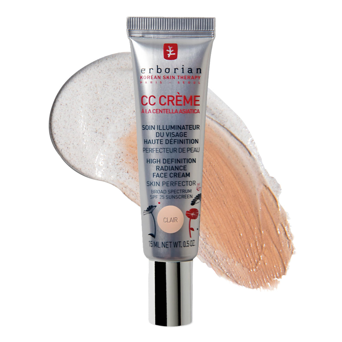Erborian CC Cream, Color-Correct, Evens Tone, Korean Skincare Makeup Hybrid