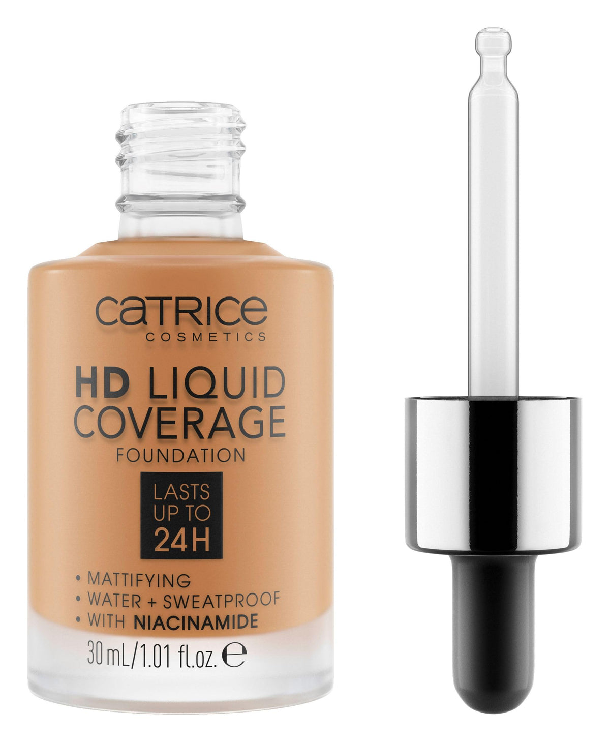Catrice HD Liquid Coverage Foundation, 24HR Wear (010 | Light Beige)