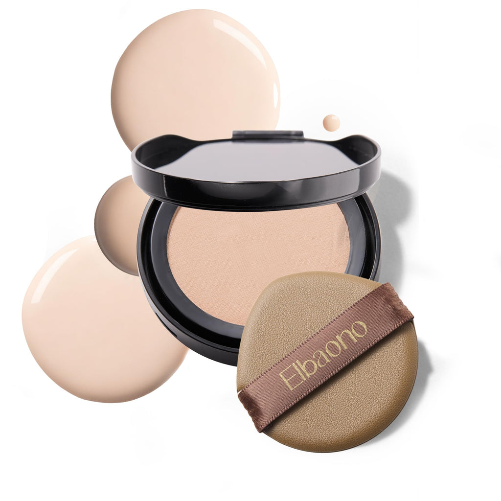 Korean Cushion Foundation Compact with Refill, Skincare-Infused Collagen Face Makeup, Radiant Lightweight Buildable Coverage, #23 Natural White