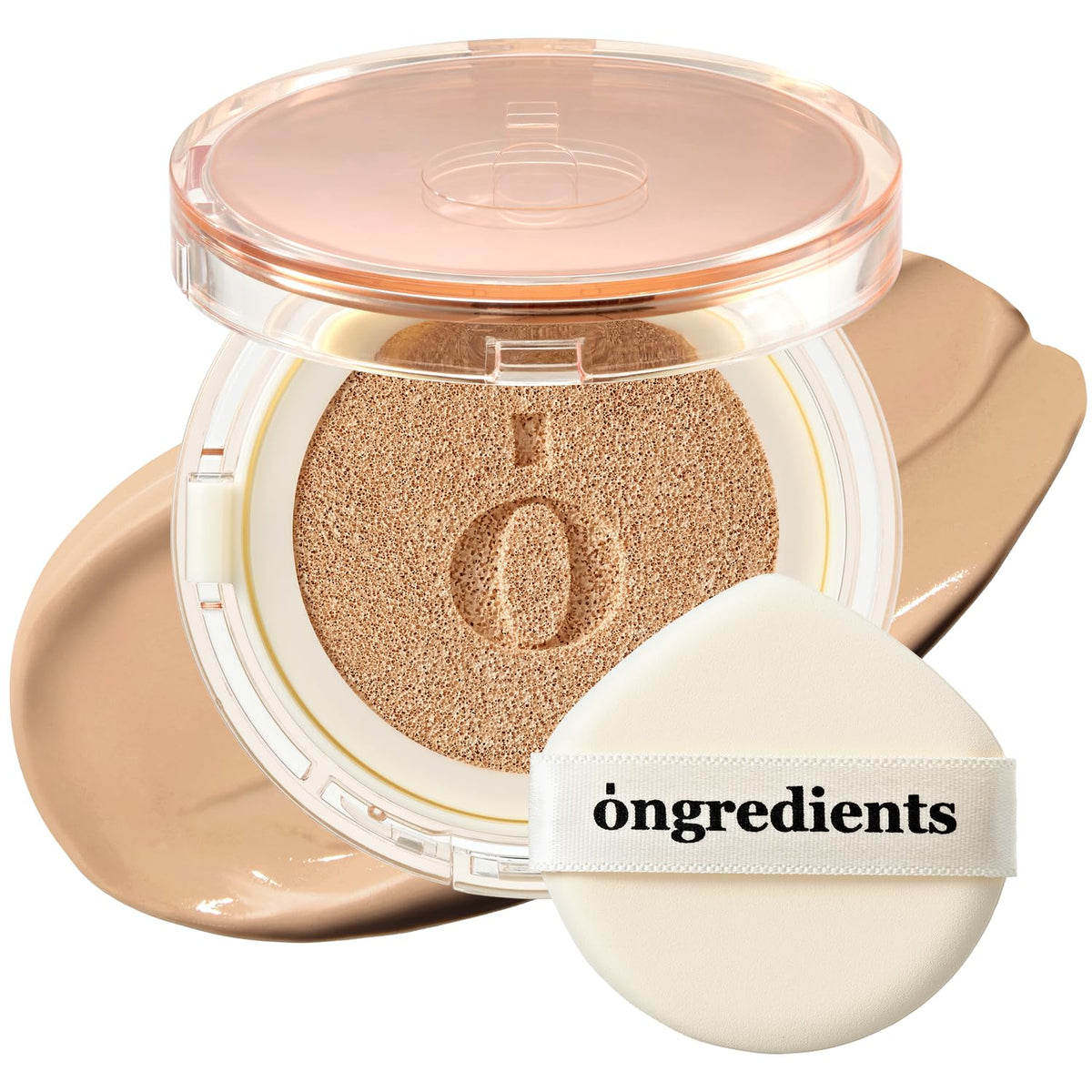 Skin Barrier Glow Cover Cushion, All-day Coverage, Glow Finish, Lightweight, Skincare-Like Texture, Non-cakey Makeup, Korean Cushion Foundation (#21C Pure, 0.49 oz)