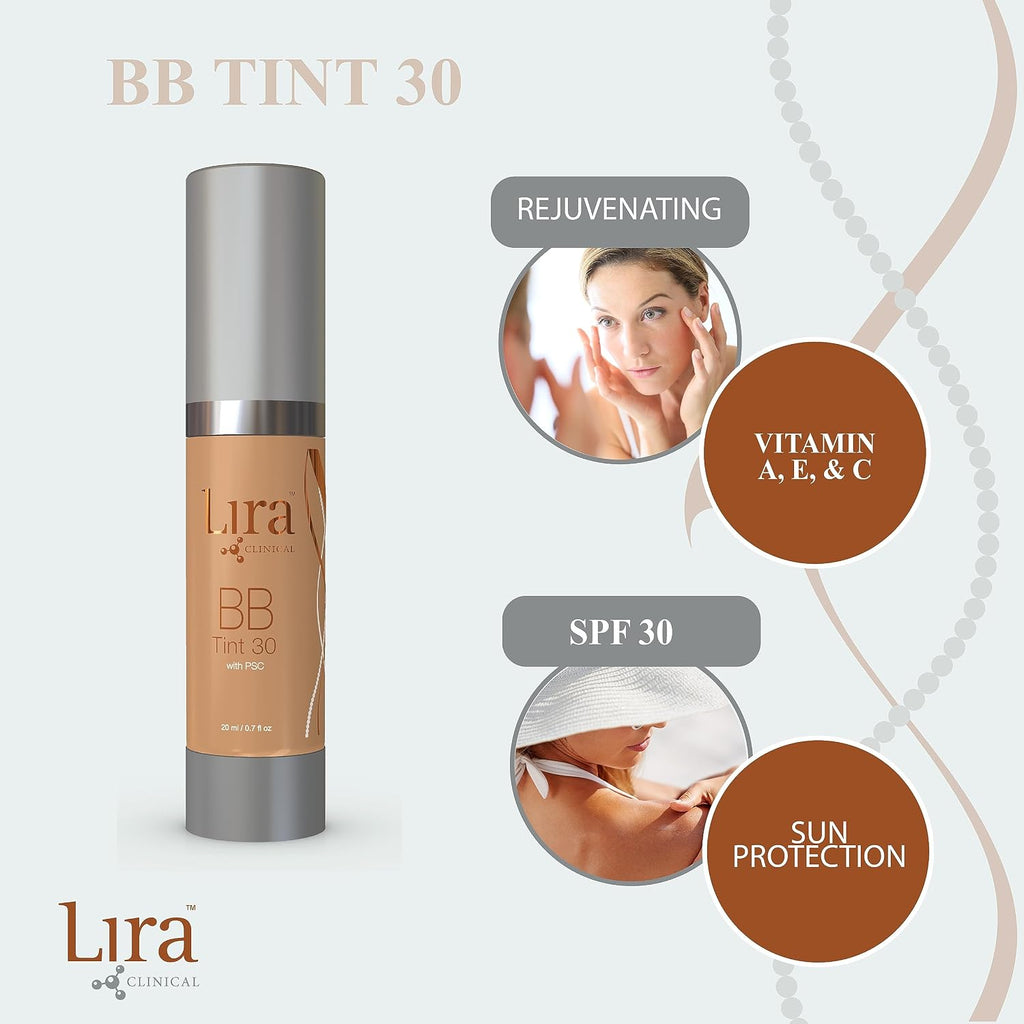 Lira Clinical BB SPF 30 Tinted BB Cream - Plant Stem Cells - 0.7oz