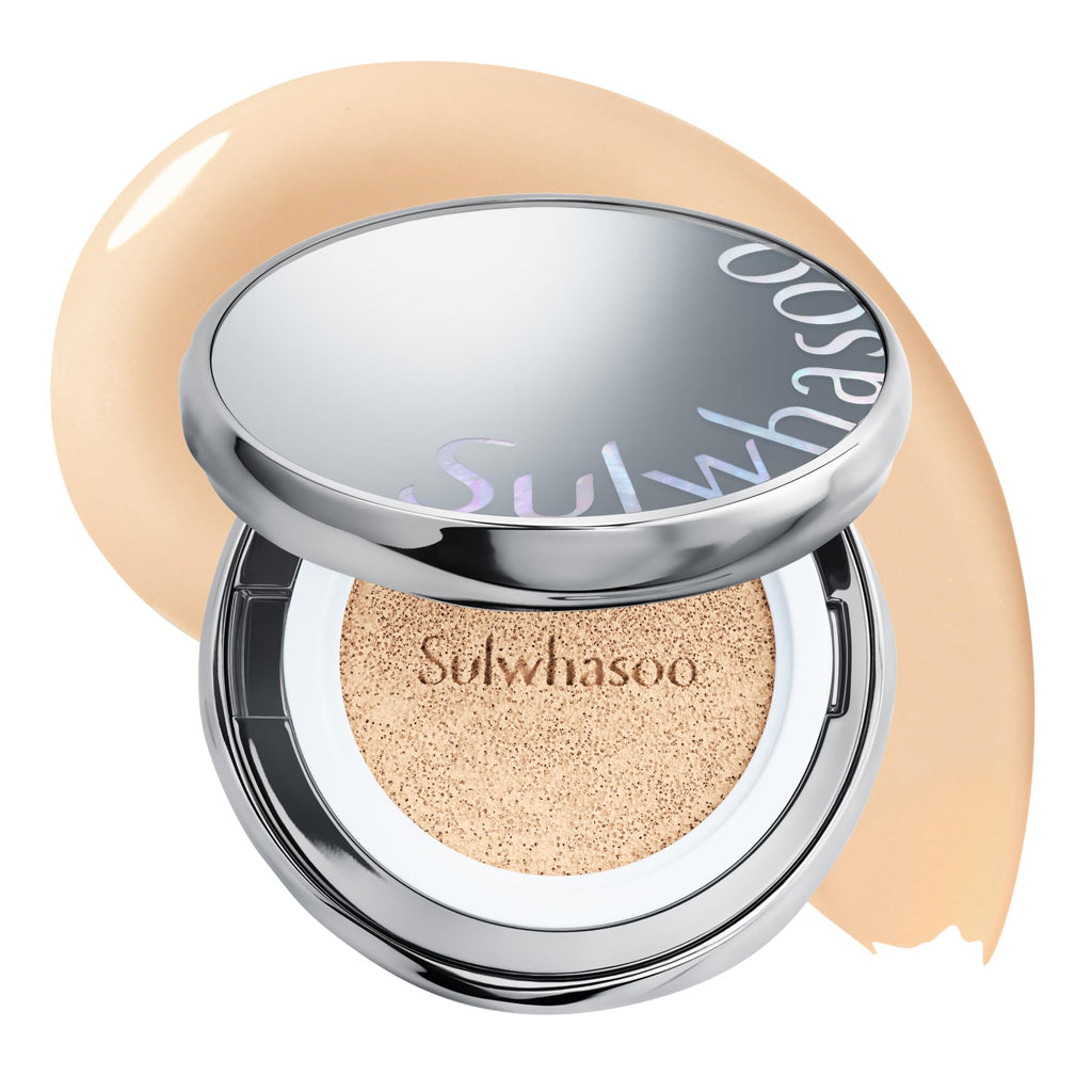 Sulwhasoo Perfecting Cushion SPF 46 Foundation | Korean Cushion Foundation with Medium Coverage | Evens Skin Tone & Blurs Imperfections | Hydrating Semi Matte Finish for Radiant Skin