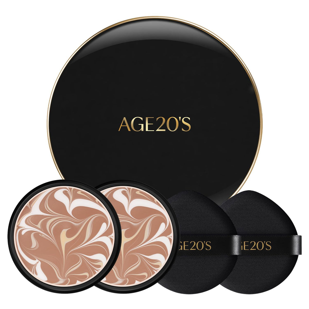 AGE20'S Signature Essence Pact SPF 50+ | Pack of 1 | 23W BEIGE | Cream Foundation, Dewy Finish, Natural Coverage | Korean Cushion Foundation
