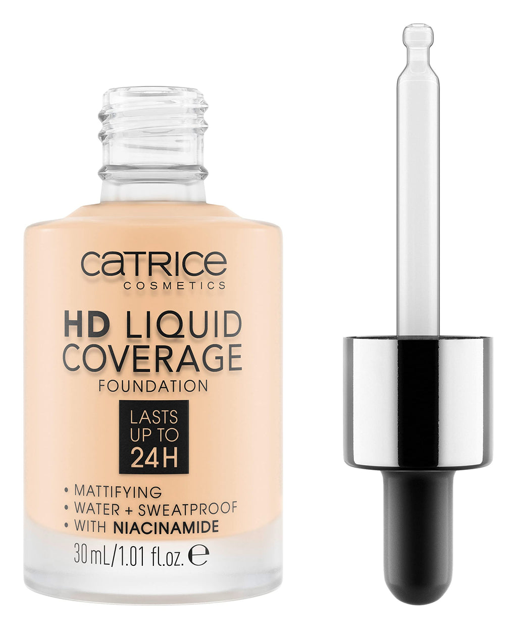 Catrice HD Liquid Coverage Foundation, 24HR Wear (010 | Light Beige)