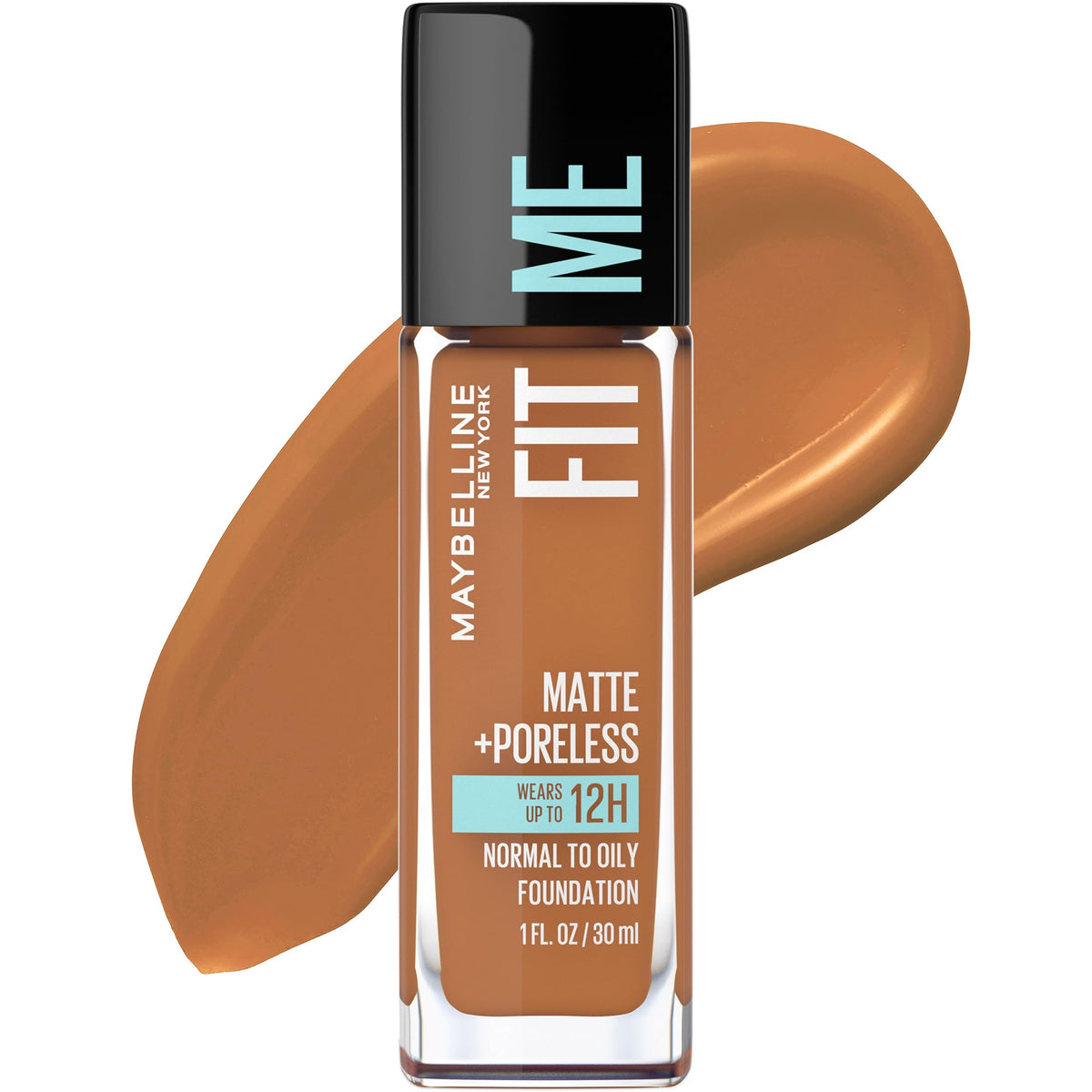 Maybelline Fit Me Matte + Poreless Liquid Oil-Free Foundation Makeup, Natural Ivory, 1 Count (Packaging May Vary)
