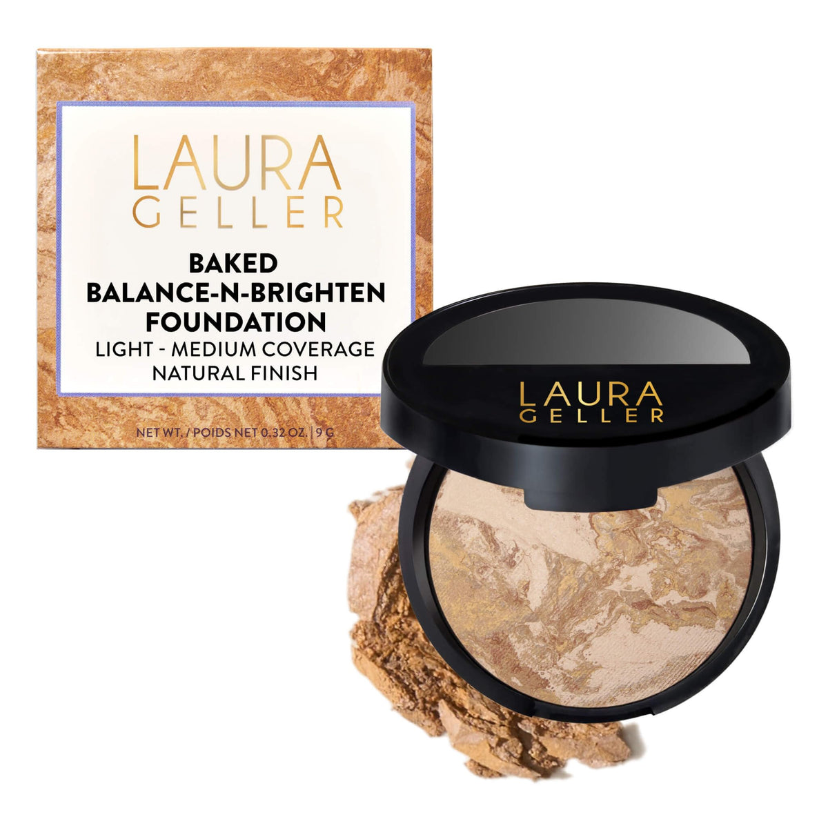LAURA GELLER Baked Balance-n-Brighten Powder Foundation – Light