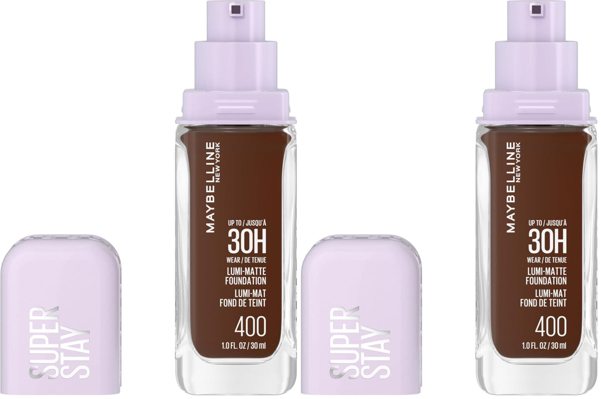 Maybelline Super Stay Lumi-Matte Foundation, Lightweight and Buildable Full Coverage Foundation Makeup For Up To 30HR Wear, 120, 1 Count