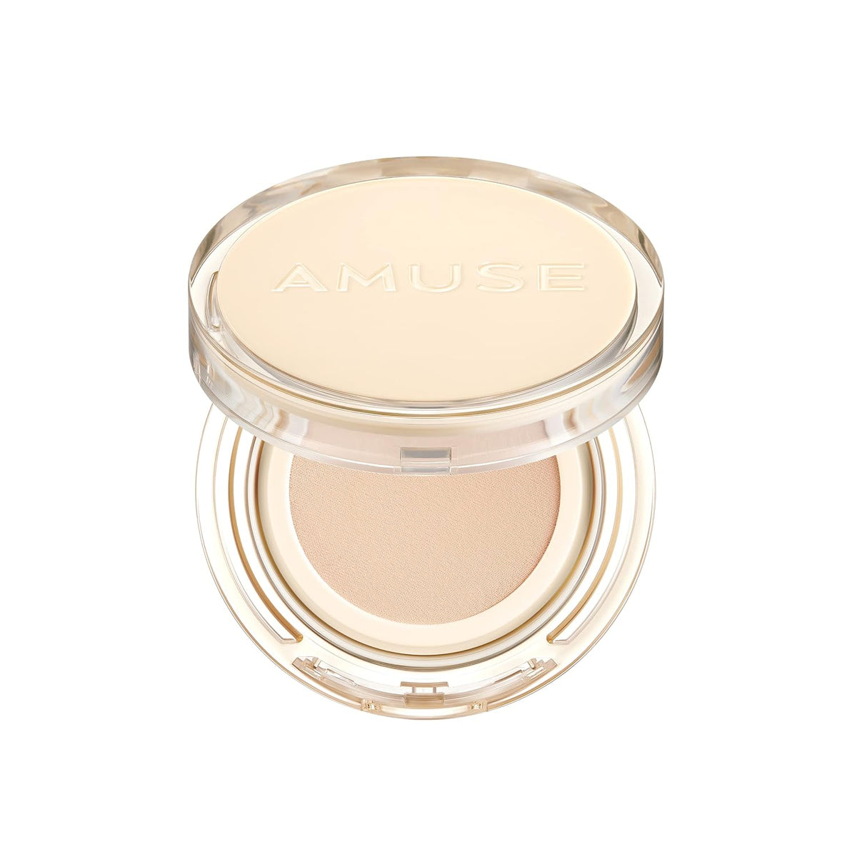 AMUSE SEOUL Dew Jelly Vegan Cushion Foundation (01 SOONSOO) - Full Coverage, Dewy Glow Finish, Lightweight, Long Lasting, Firming Texture, All Skin Types, Vegan, Korean Makeup