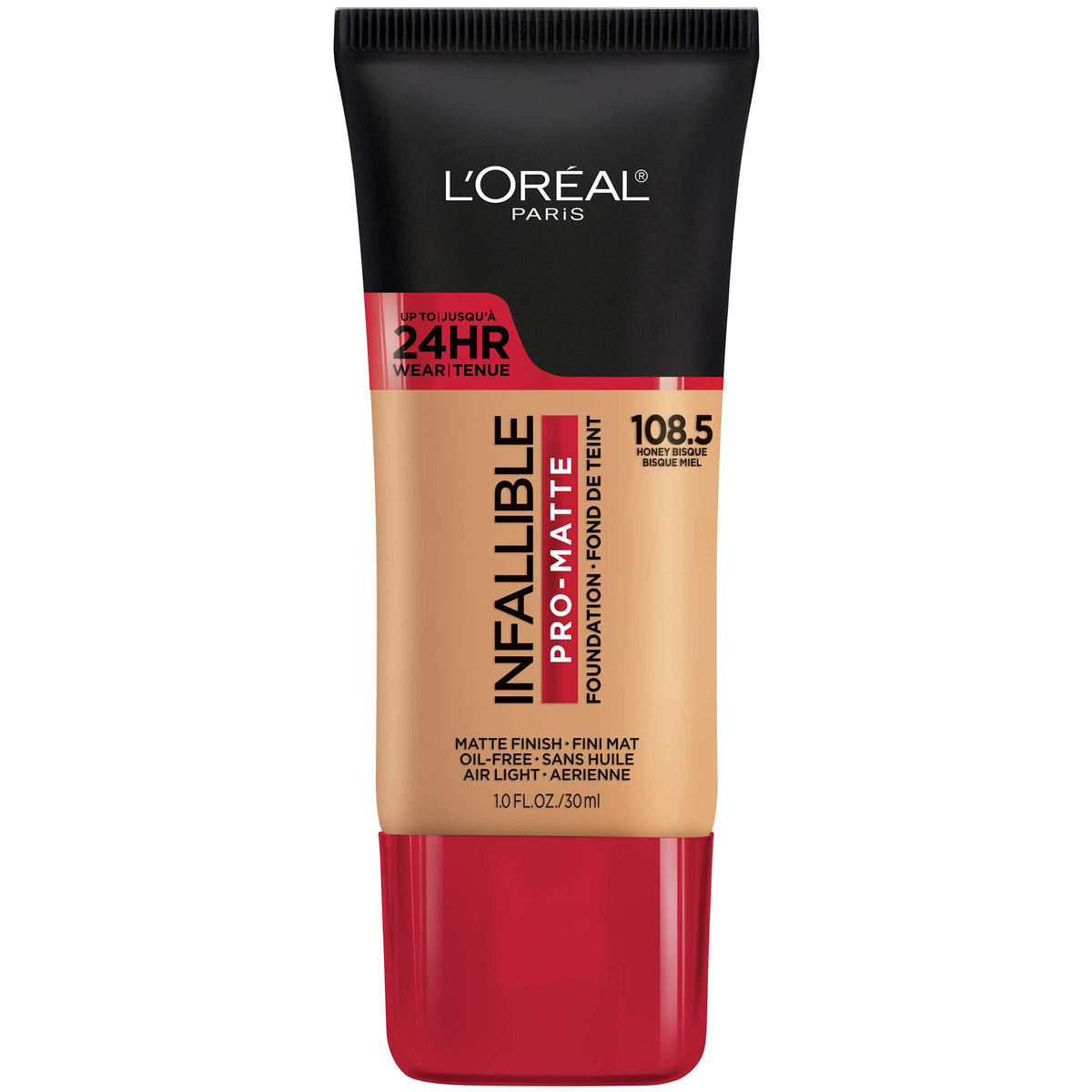 L'Oreal Paris Cosmetics Makeup Infallible Pro-Matte Liquid Longwear Foundation, Shell Beige, 1 fl oz.