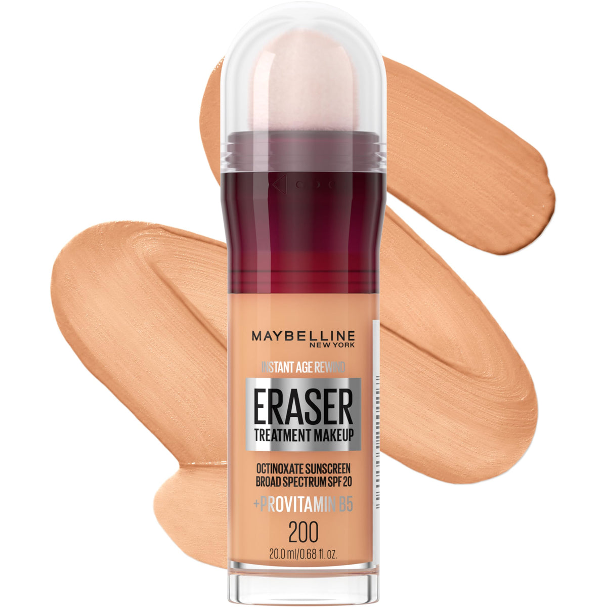 Maybelline Instant Age Rewind Eraser Foundation with SPF 20 and Moisturizing ProVitamin B5, 300, 1 Count (Packaging May Vary)