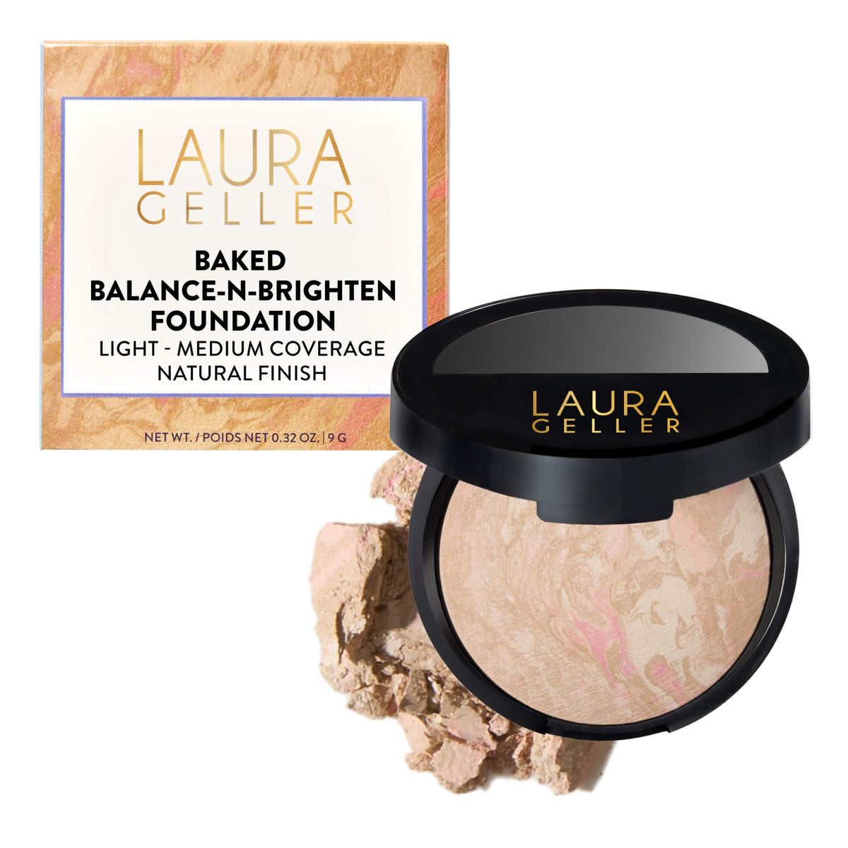 LAURA GELLER Baked Balance-n-Brighten Powder Foundation – Light