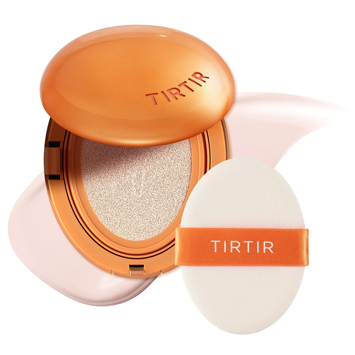 TIRTIR Mask Fit Ai Filter Cushion Foundation | AI-Like Semi-Matte Finish - Up to 72-Hour Medium to Full Coverage Korean BB Cushion Make up Beauty, #21N Ivory, 0.63 Fl Oz