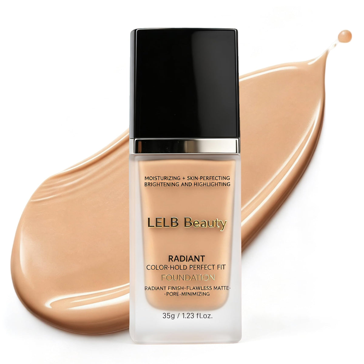 Matte Foundation For Oily Skin Full Coverage Lightweight Face Makeup 1.23oz