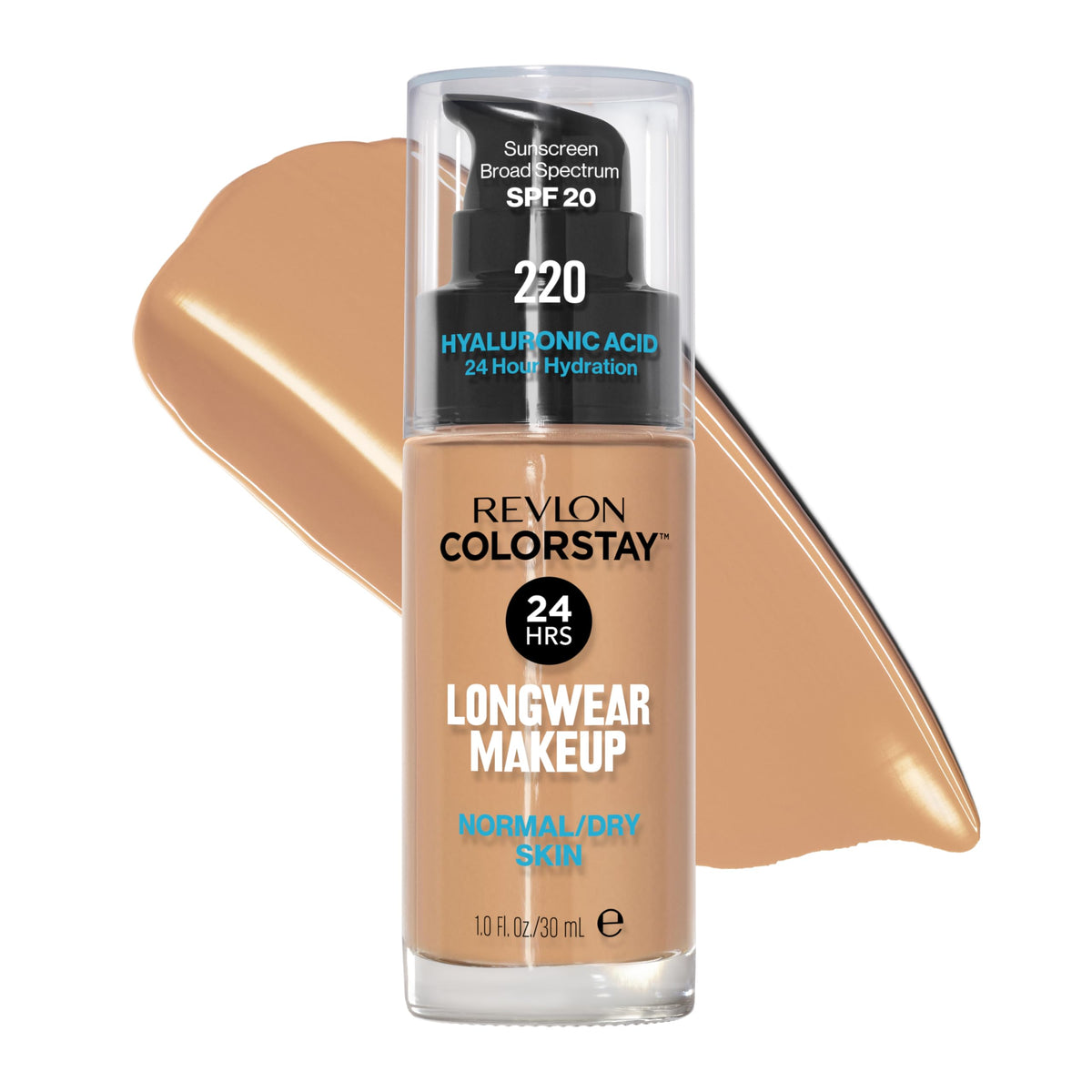 Revlon Colorstay Longwear Makeup Normal/Dry, 200 Nude, 1 fl oz