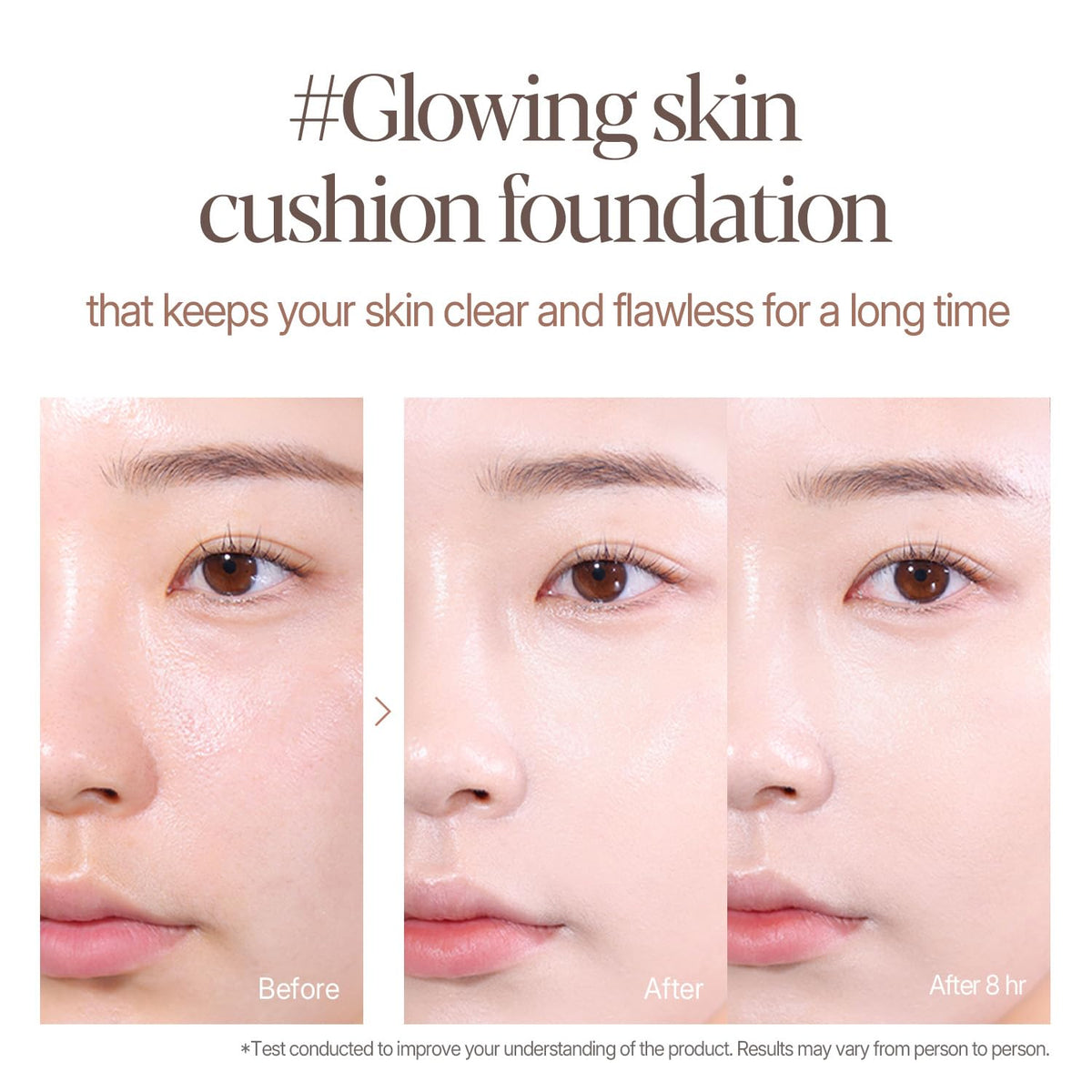 Espoir Be Glow Volume Cushion Foundation #23 Beige | Dewy & Radiant Finish for Long-Lasting Hydration, Quick and Easy Coverage, Lightweight Formula, Vegan, Korean Makeup, 0.46 oz