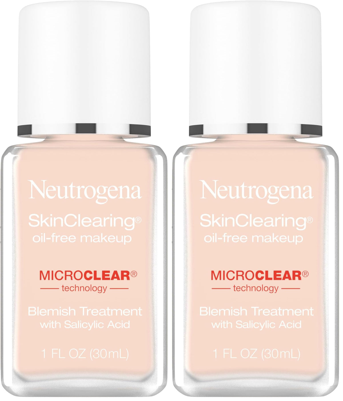 Neutrogena SkinClearing Liquid Foundation, 80 Medium Beige, 1 fl oz
