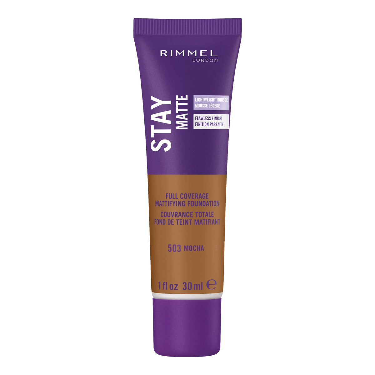 Rimmel London Stay Matte Liquid Mousse - 200 Soft Beige - Foundation, Lightweight, Shine Control, Oil-Free, 1oz