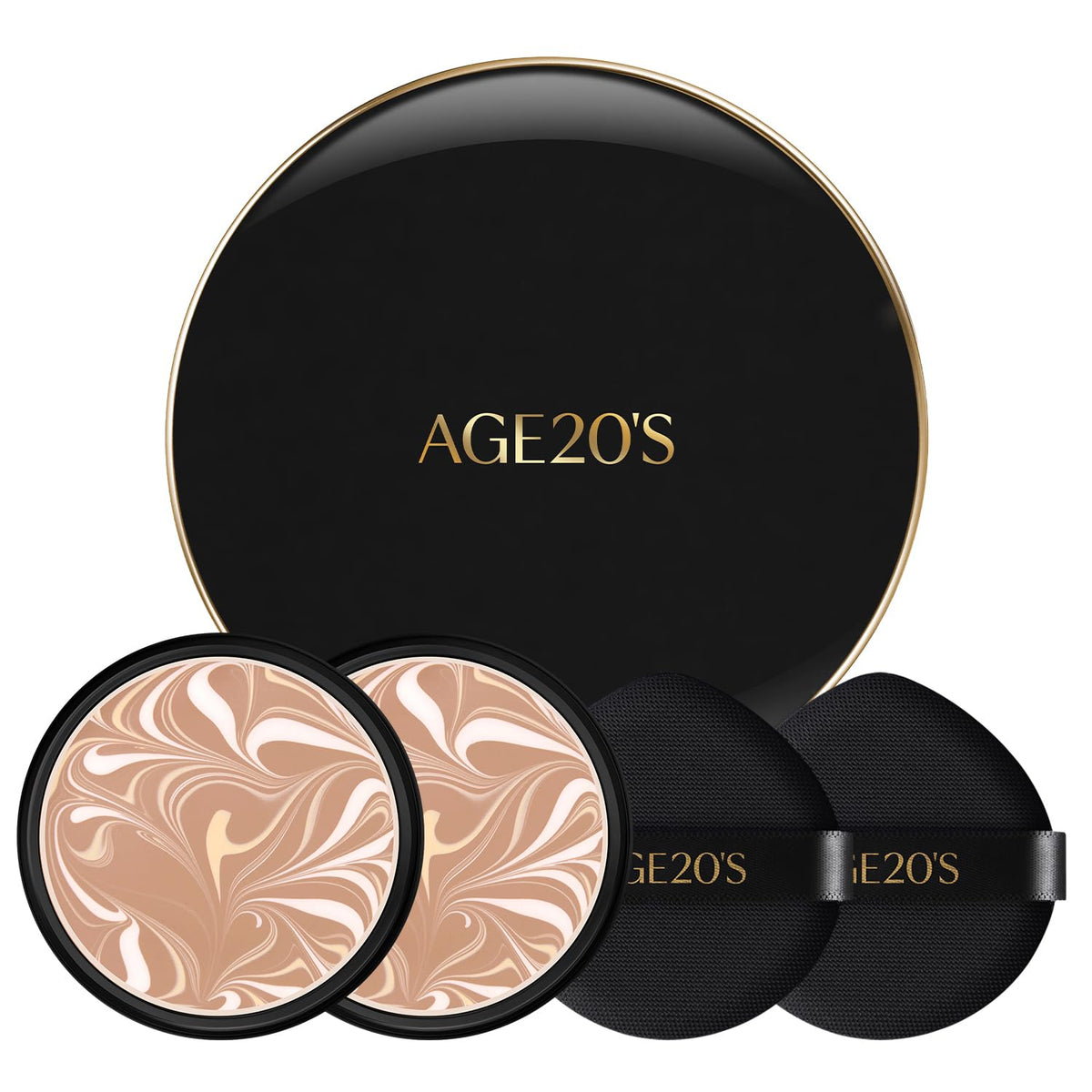 AGE20'S Signature Essence Pact SPF 50+ | Pack of 1 | 23W BEIGE | Cream Foundation, Dewy Finish, Natural Coverage | Korean Cushion Foundation
