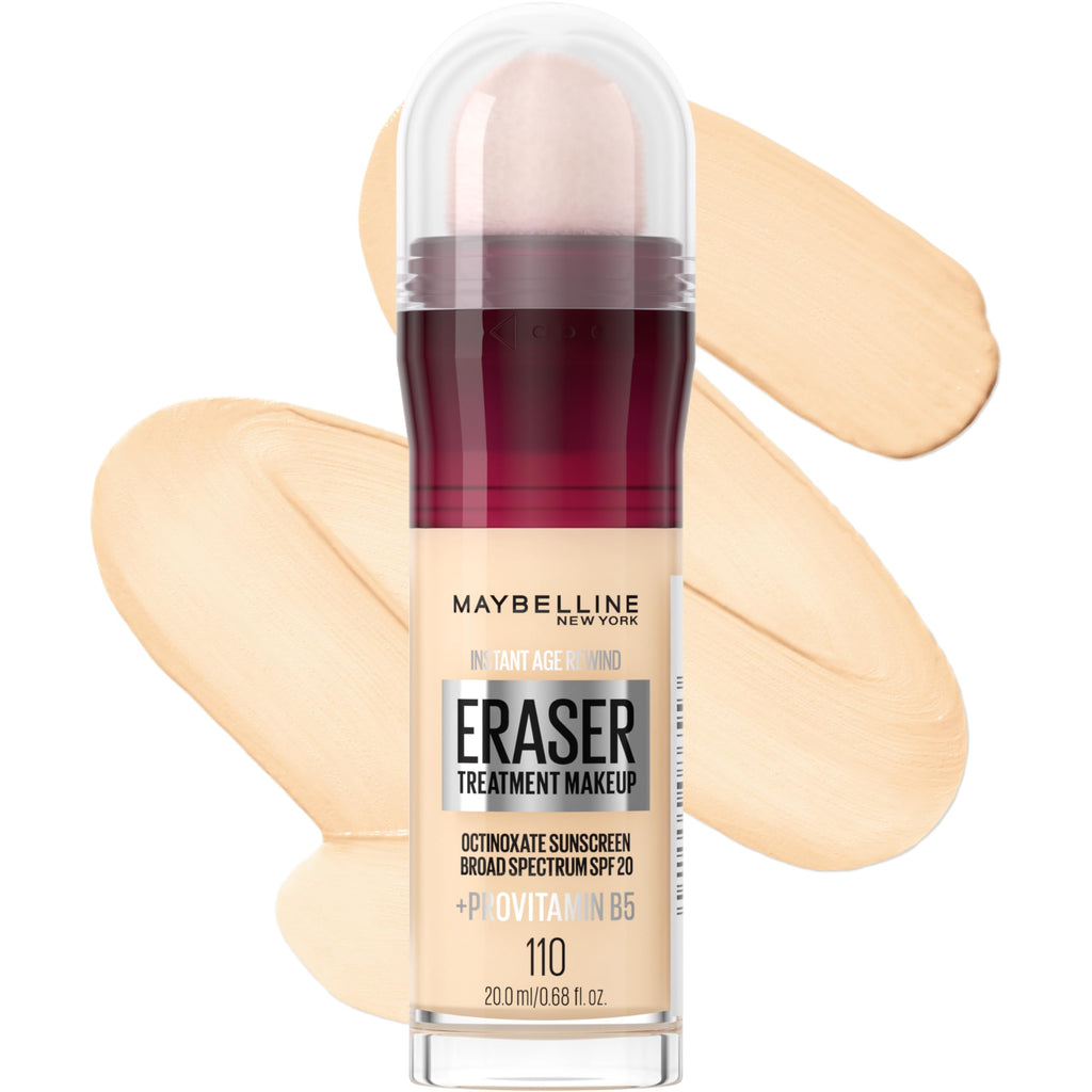 Maybelline Instant Age Rewind Eraser Foundation with SPF 20 and Moisturizing ProVitamin B5, 300, 1 Count (Packaging May Vary)