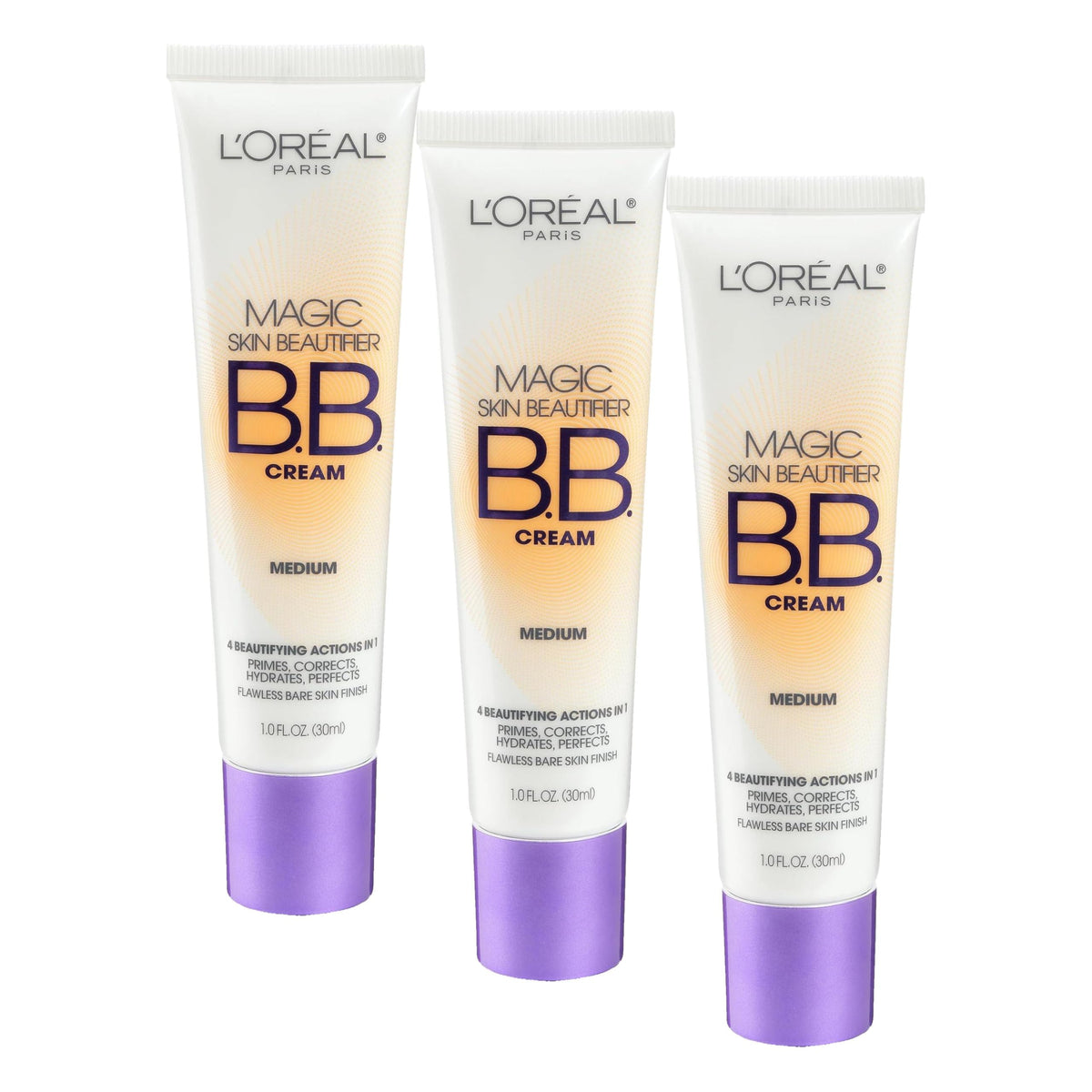 L'Oreal Paris Magic BB Cream, Hydrating Skin Beautifier & Color Changing Foundation, Light Coverage, Anti-Redness, 1 fl oz.