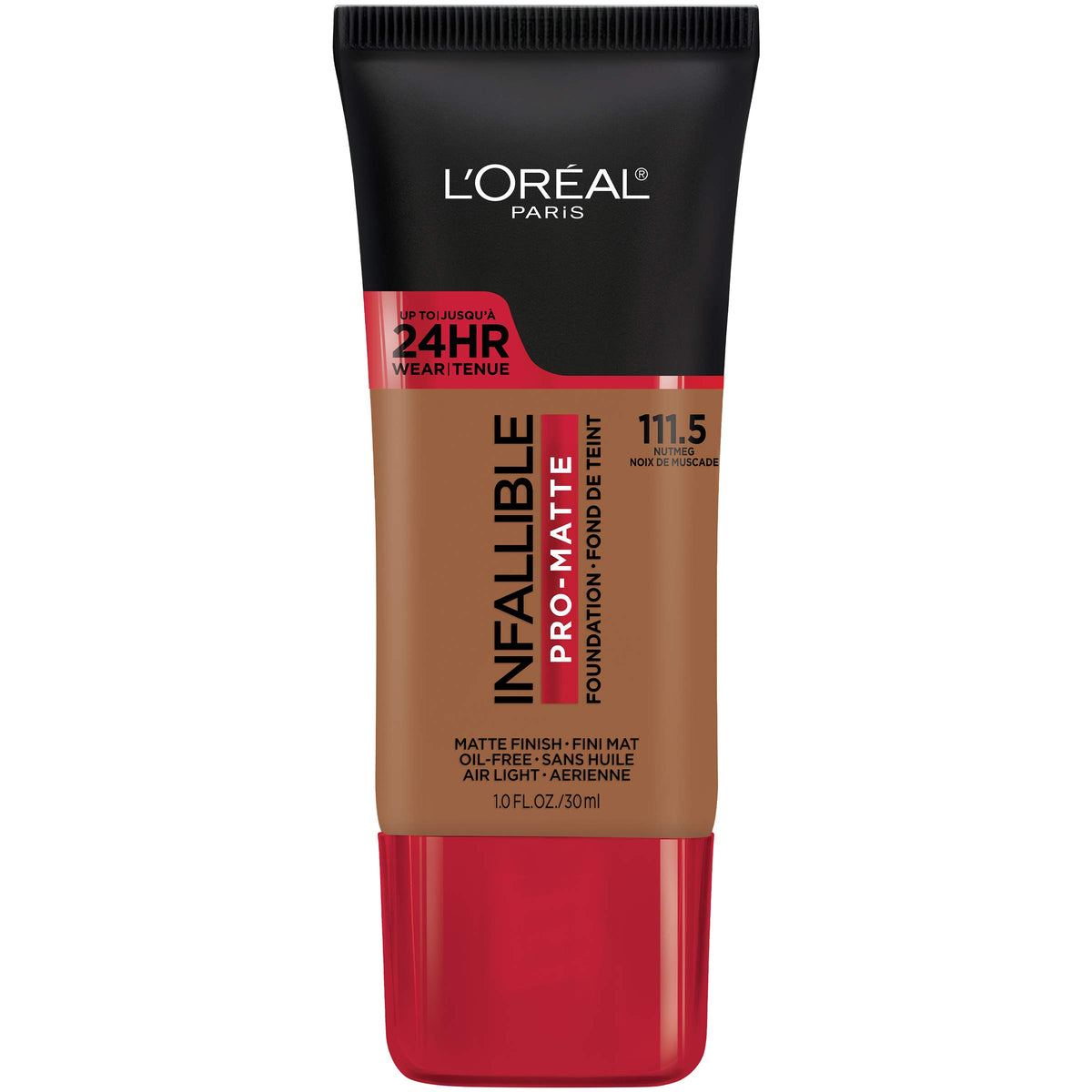 L'Oreal Paris Cosmetics Makeup Infallible Pro-Matte Liquid Longwear Foundation, Shell Beige, 1 fl oz.