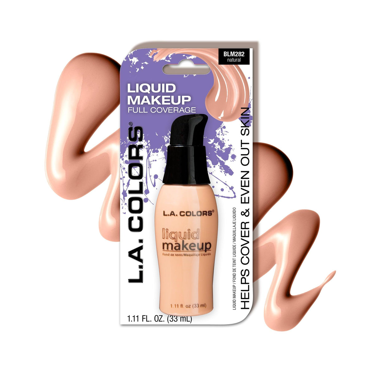 L.A. COLORS Pump Liquid Makeup, Black Walnut CLM288A