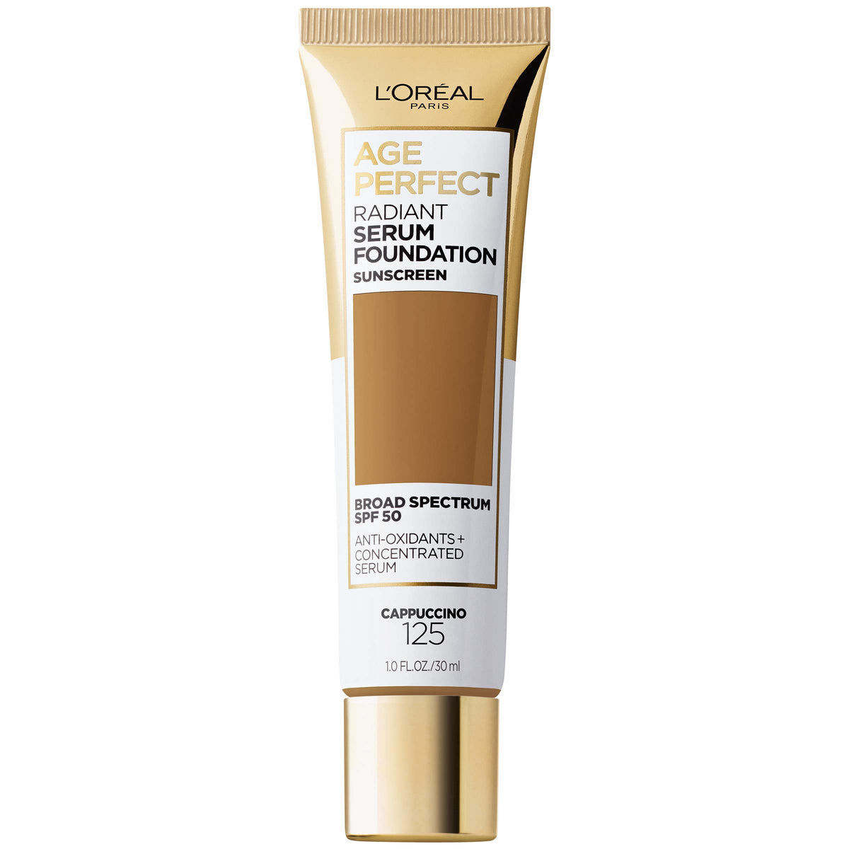 L'Oreal Paris Age Perfect Radiant Serum Foundation with SPF 50, Rose Ivory, 1 Ounce