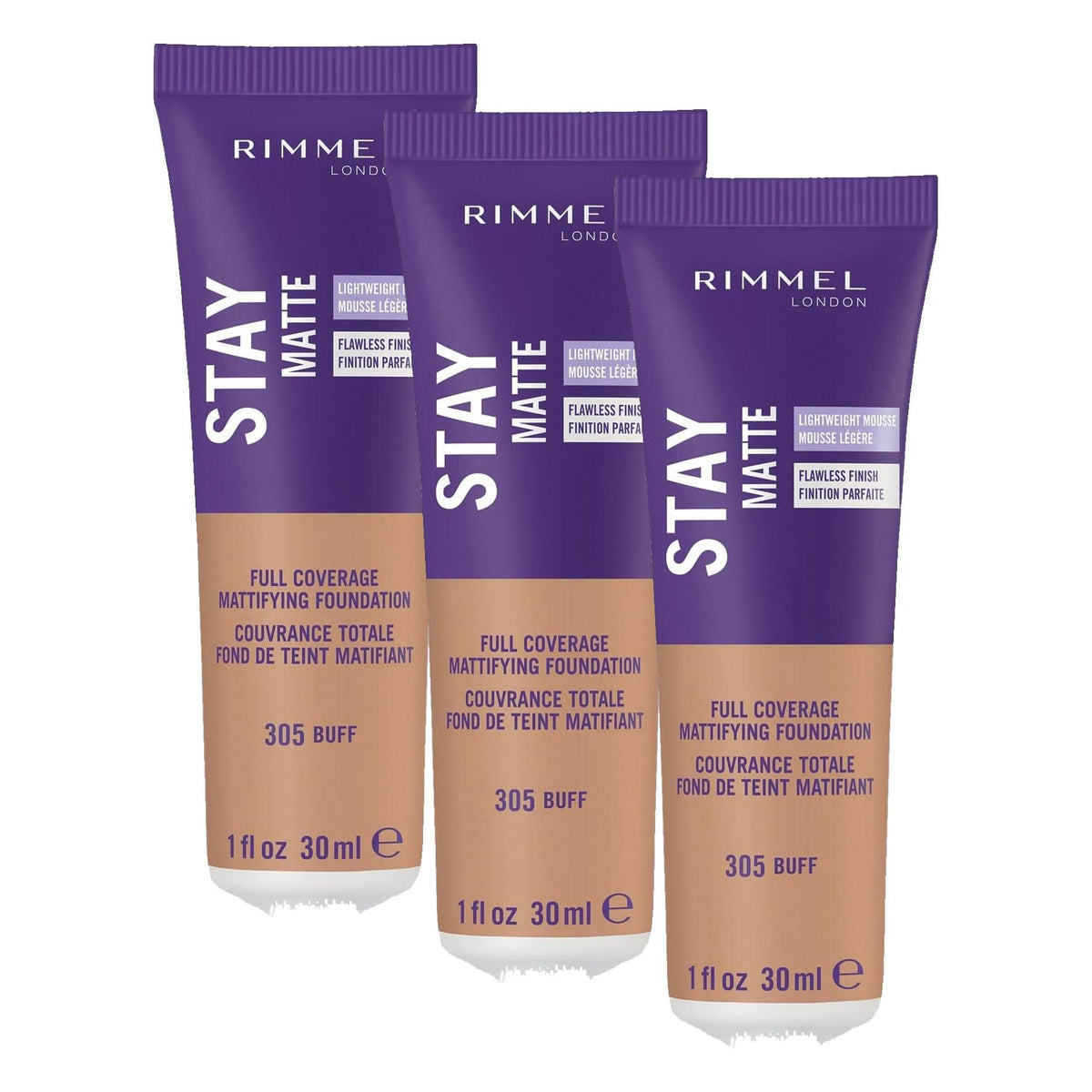 Rimmel London Stay Matte Liquid Mousse - 200 Soft Beige - Foundation, Lightweight, Shine Control, Oil-Free, 1oz