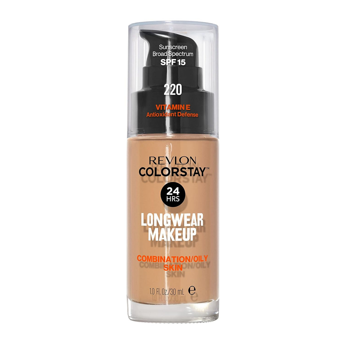 Revlon Colorstay Longwear Makeup Combo/Oily, 220 Natural Beige, 1 fl oz