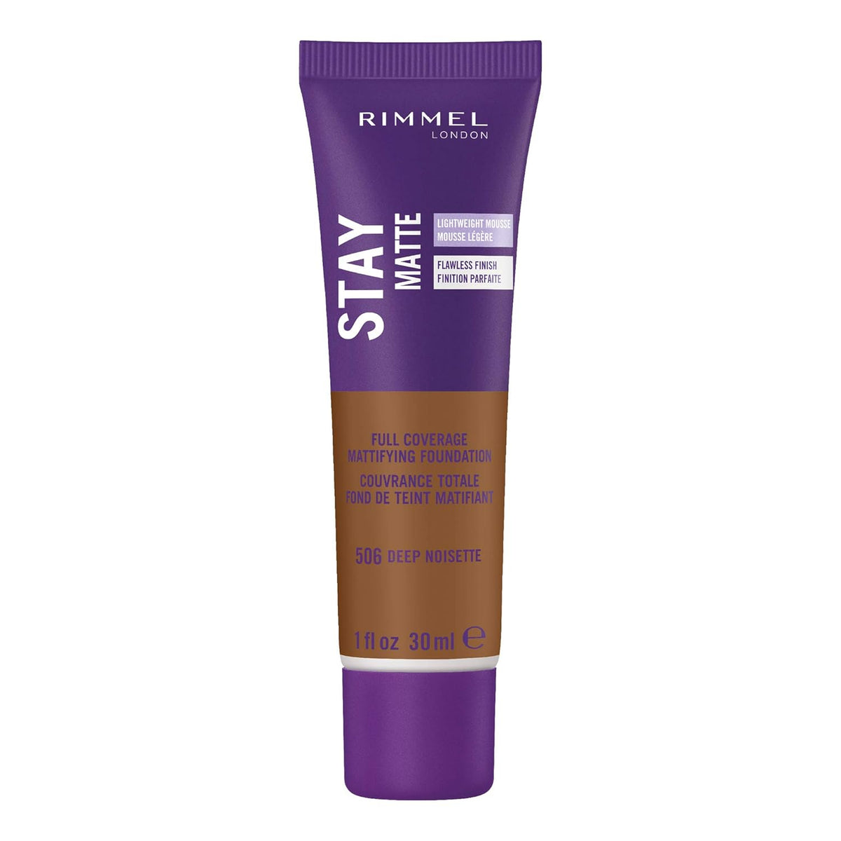 Rimmel London Stay Matte Liquid Mousse - 200 Soft Beige - Foundation, Lightweight, Shine Control, Oil-Free, 1oz