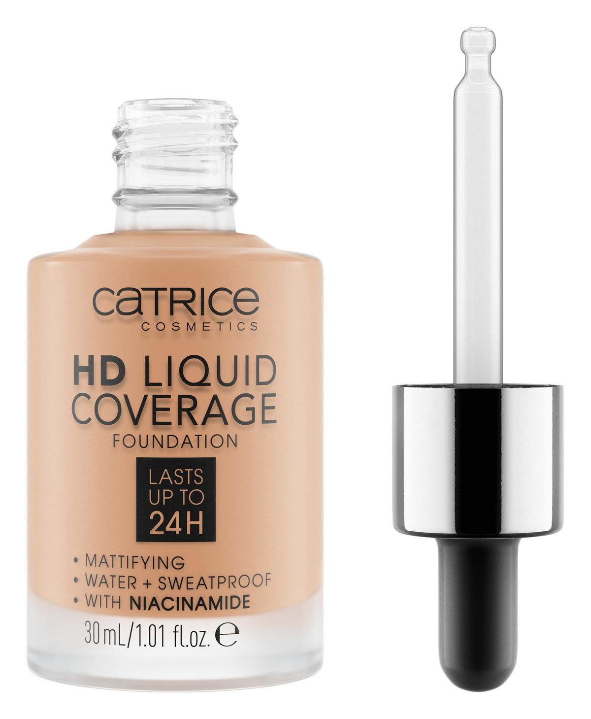 Catrice HD Liquid Coverage Foundation, 24HR Wear (010 | Light Beige)