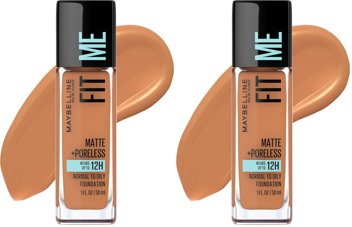 Maybelline Fit Me Matte + Poreless Liquid Oil-Free Foundation Makeup, Natural Ivory, 1 Count (Packaging May Vary)
