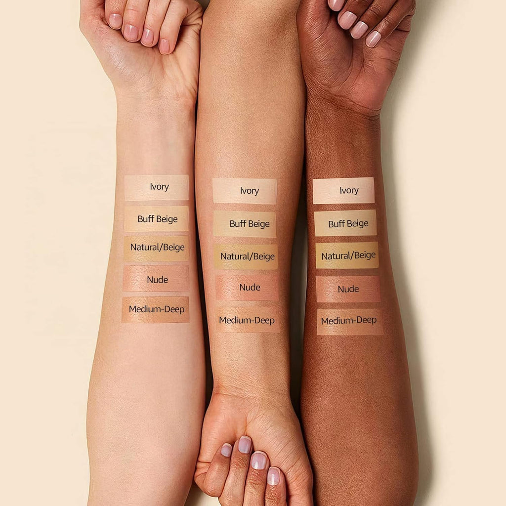 Cushion Foundation for Women CC Cream Concealer Waterproof Buff Beige