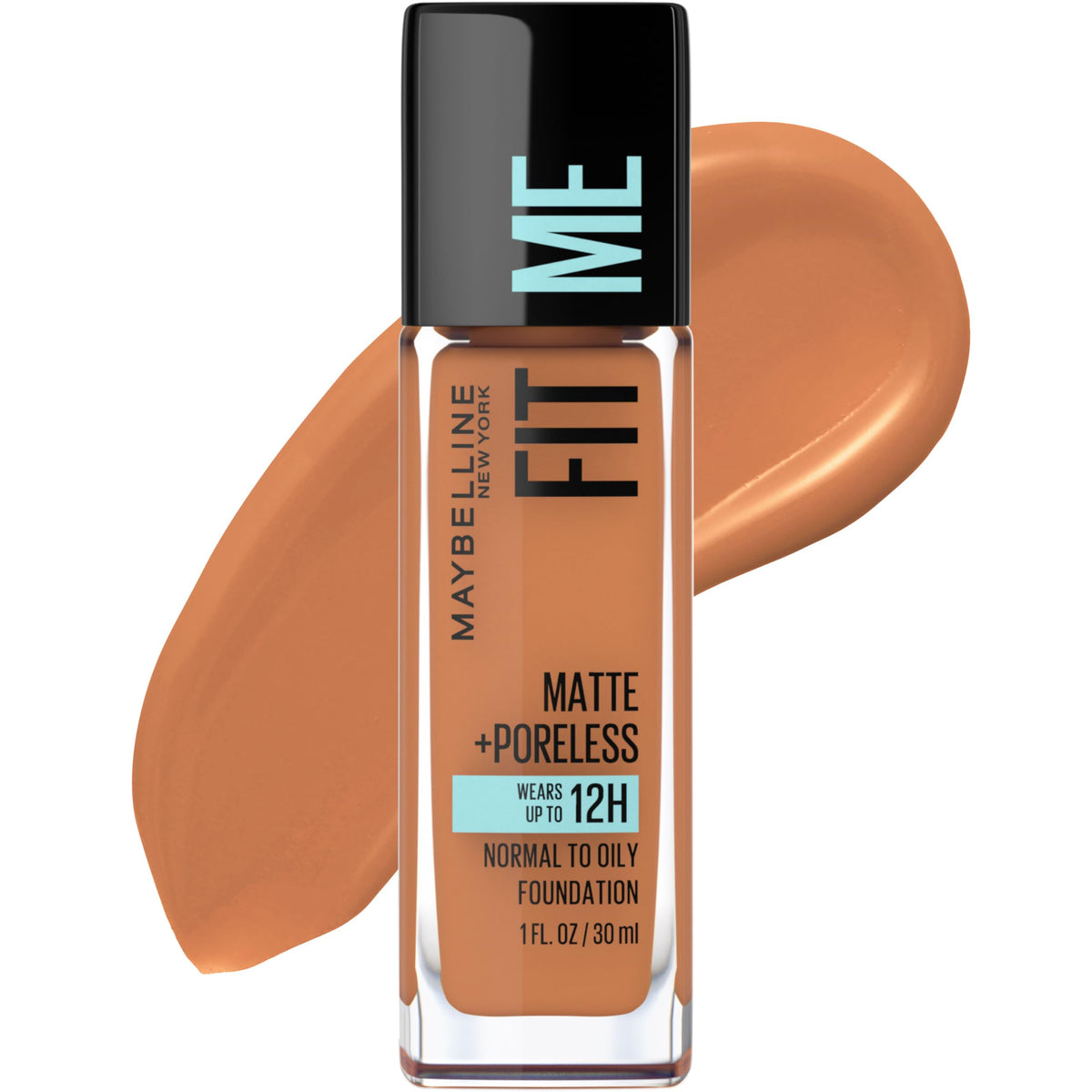 Maybelline Fit Me Matte + Poreless Liquid Oil-Free Foundation Makeup, Natural Ivory, 1 Count (Packaging May Vary)
