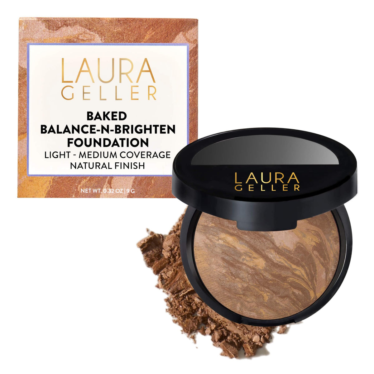 LAURA GELLER Baked Balance-n-Brighten Powder Foundation – Light