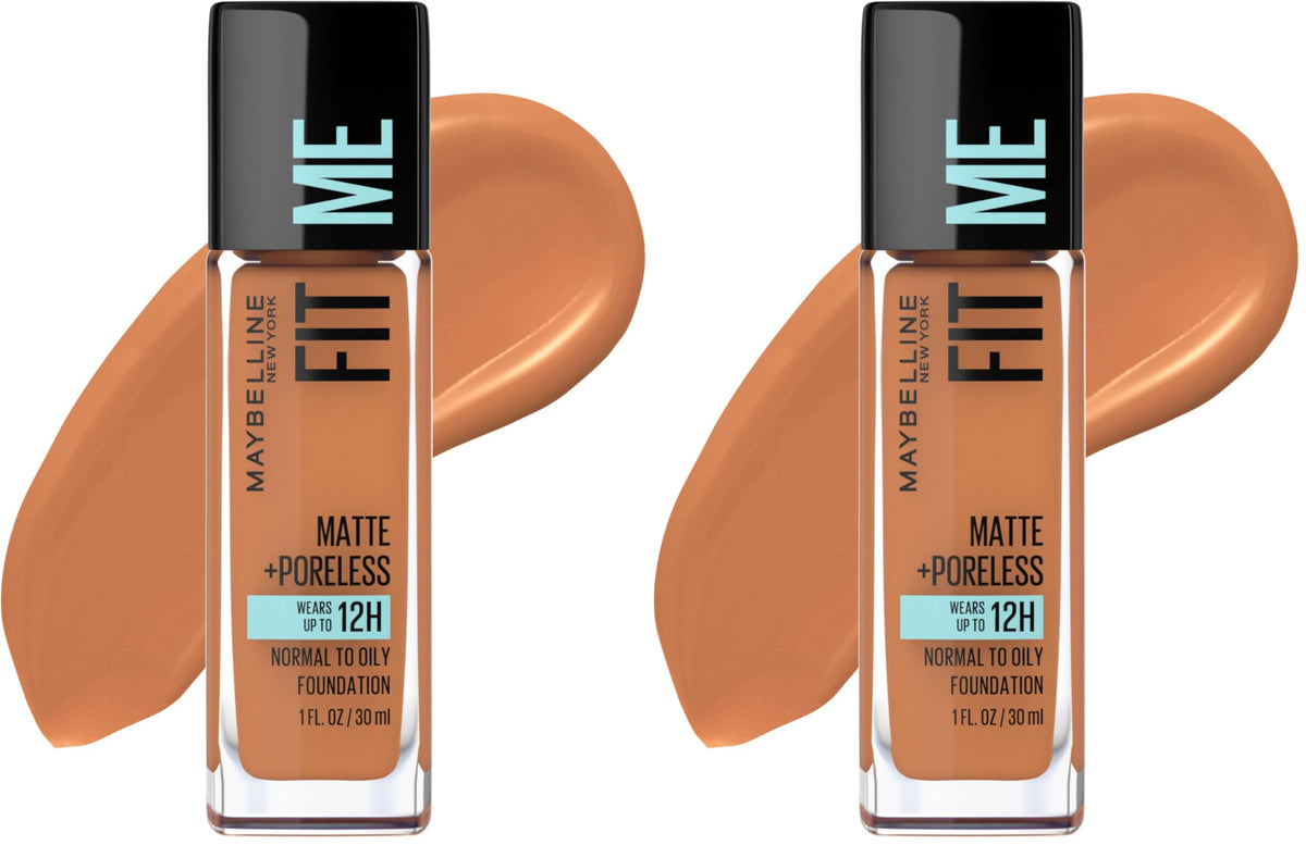 Maybelline Fit Me Matte + Poreless Liquid Oil-Free Foundation Makeup, Coconut, 1 Count (Packaging May Vary)