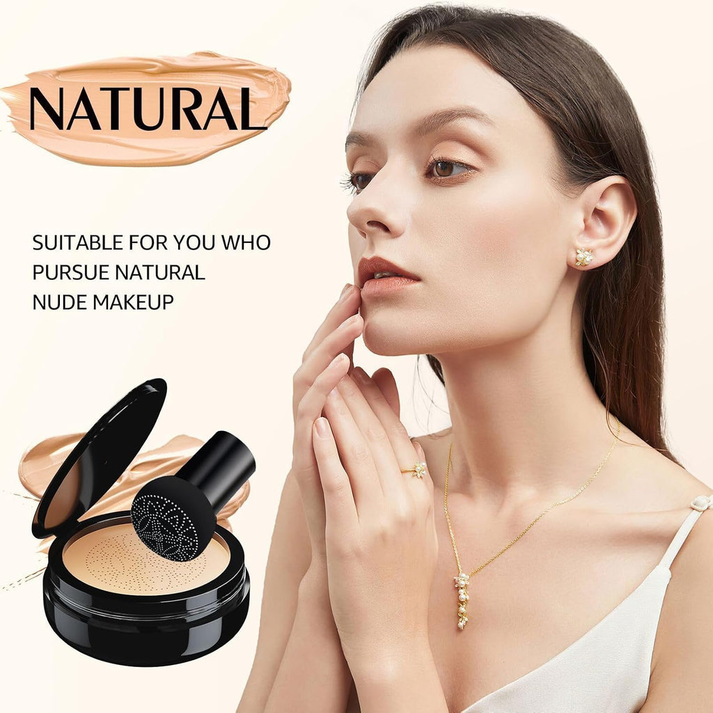 Cushion Foundation Concealer Full Coverage CC Cream, Natural