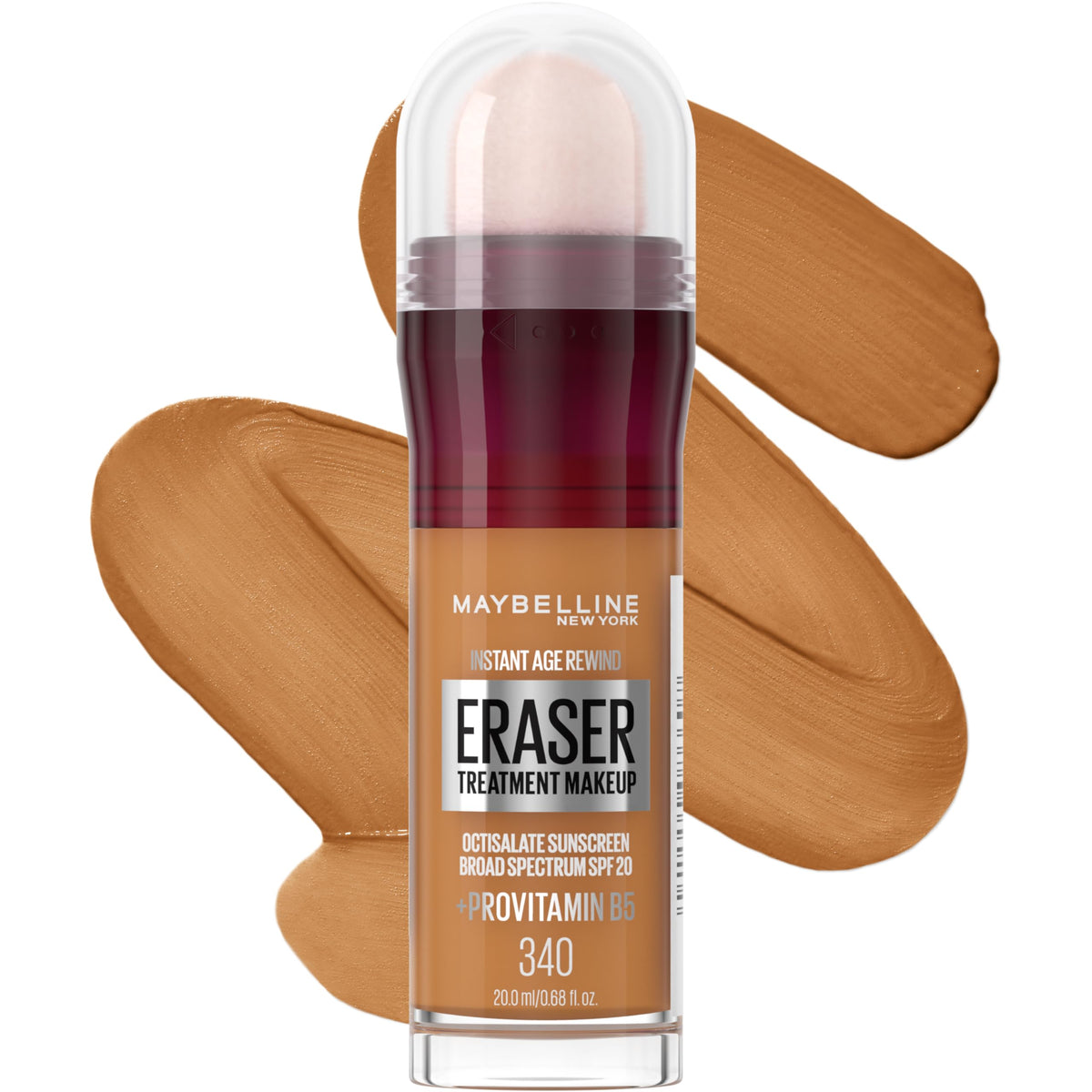 Maybelline Instant Age Rewind Eraser Foundation with SPF 20 and Moisturizing ProVitamin B5, 300, 1 Count (Packaging May Vary)