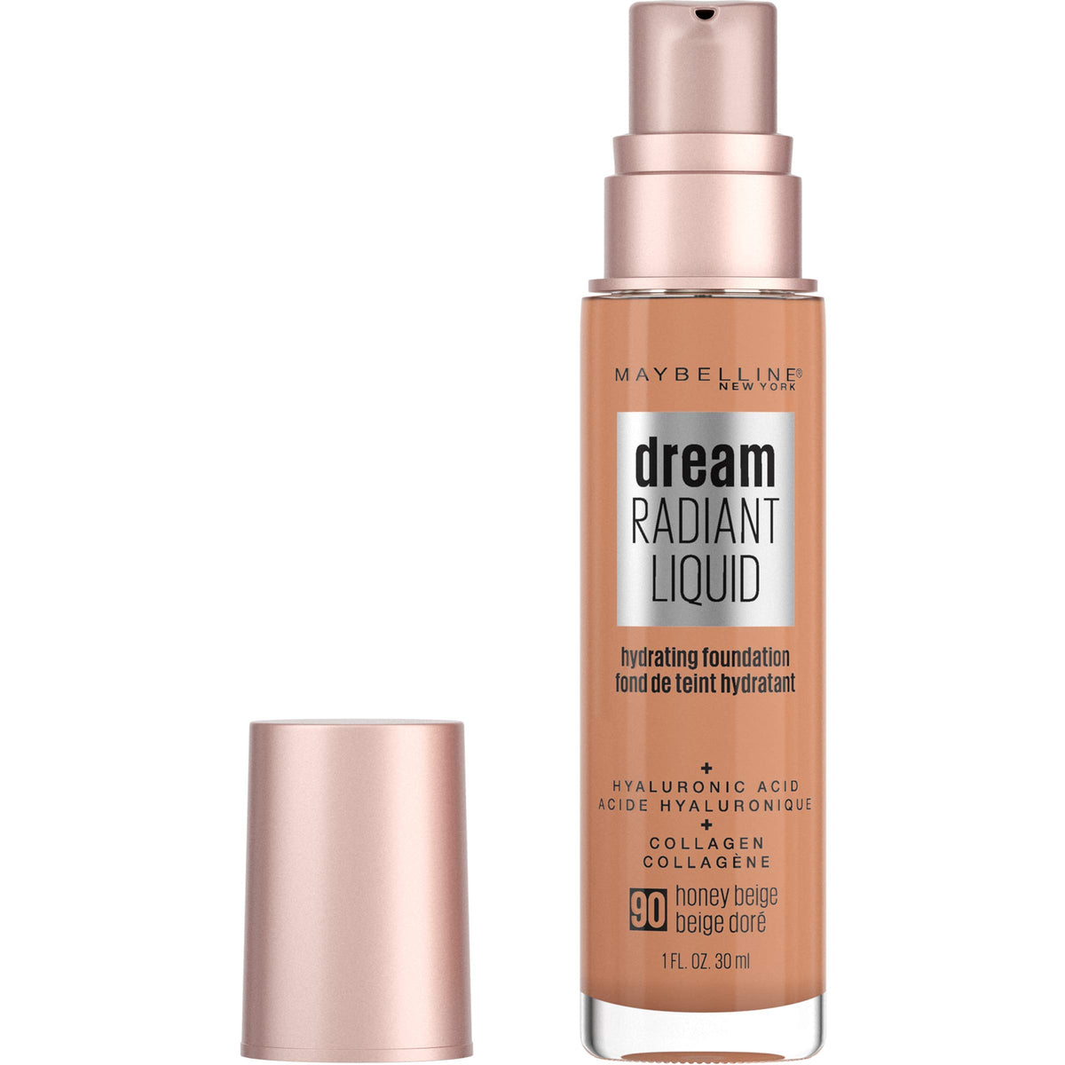 Maybelline Dream Radiant Liquid Medium Coverage Hydrating Makeup, Lightweight Liquid Foundation, Cocoa, 1 Count