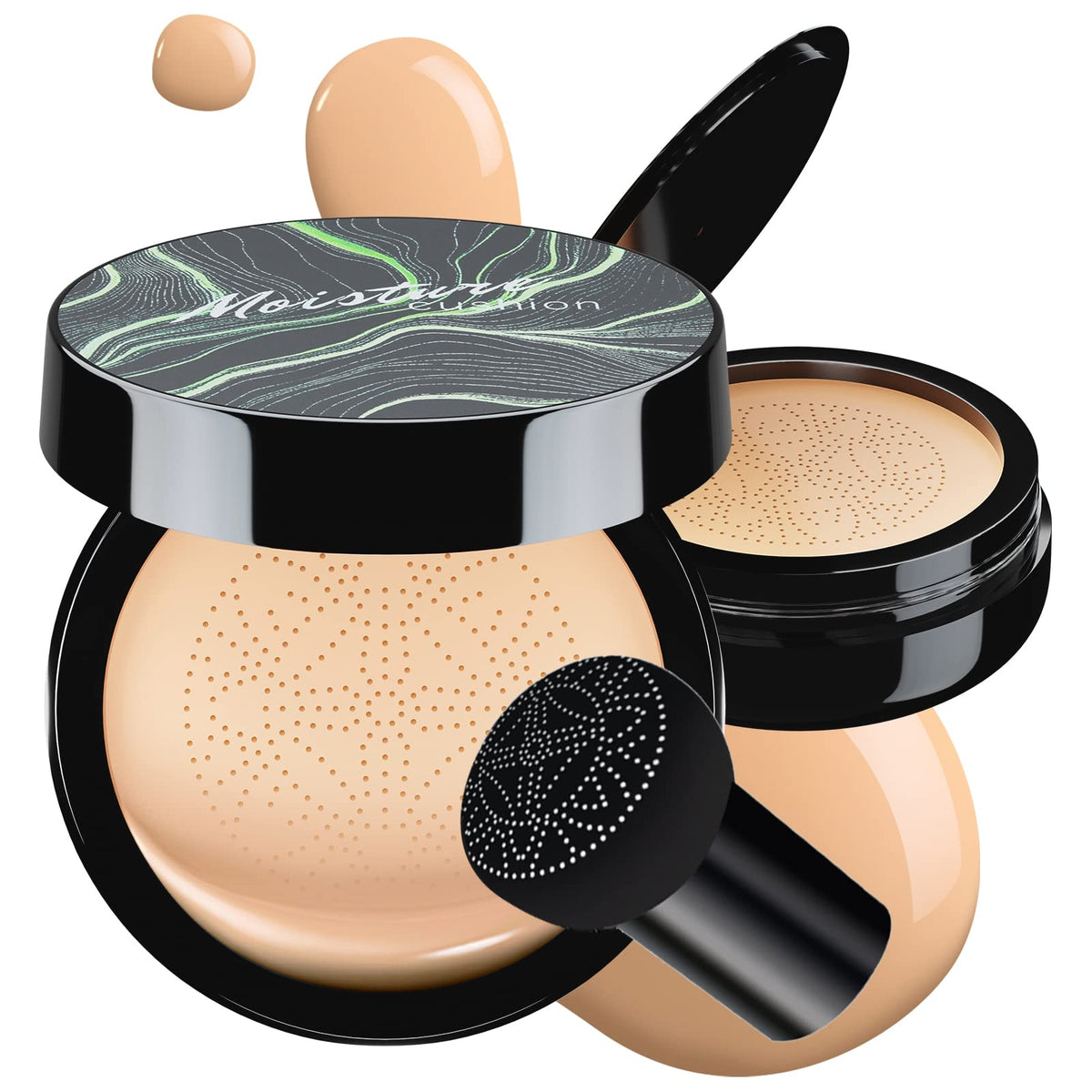 Cushion Foundation for Women CC Cream Concealer Waterproof Buff Beige