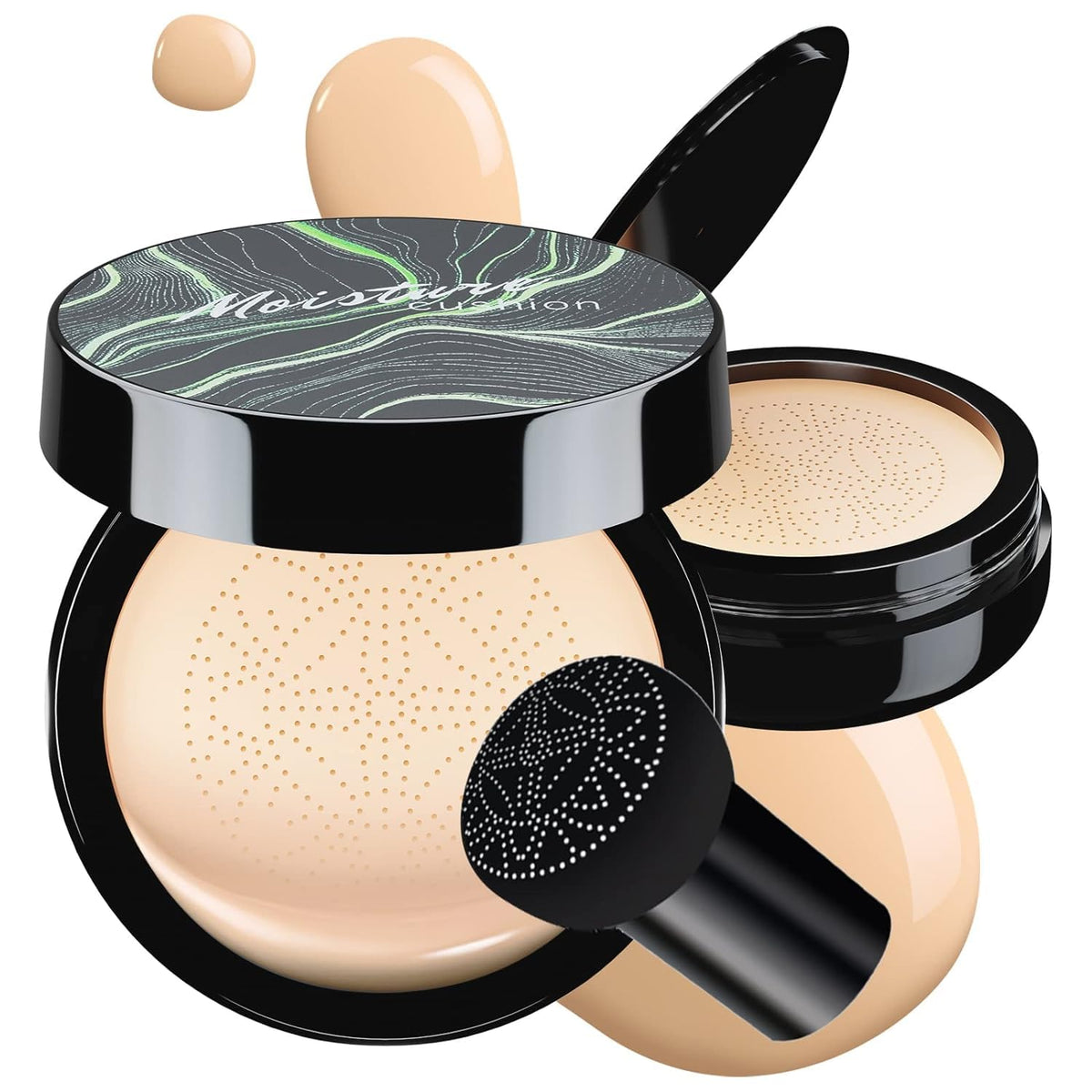 Cushion Foundation for Women CC Cream Concealer Waterproof Buff Beige