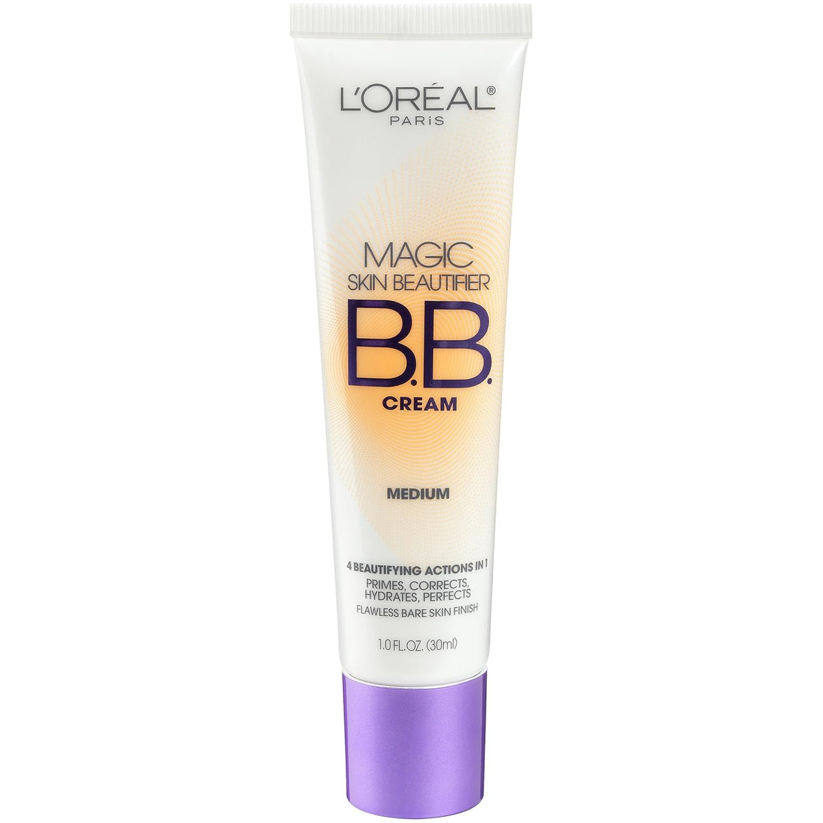 L'Oreal Paris Magic BB Cream, Hydrating Skin Beautifier & Color Changing Foundation, Light Coverage, Medium, 1 fl oz.