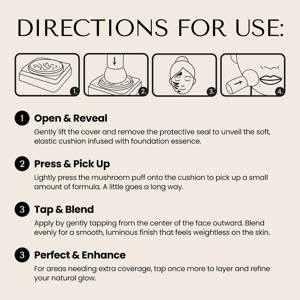 HushGlow® Cushion Foundation SPF 30, Skincare Infused Formula
