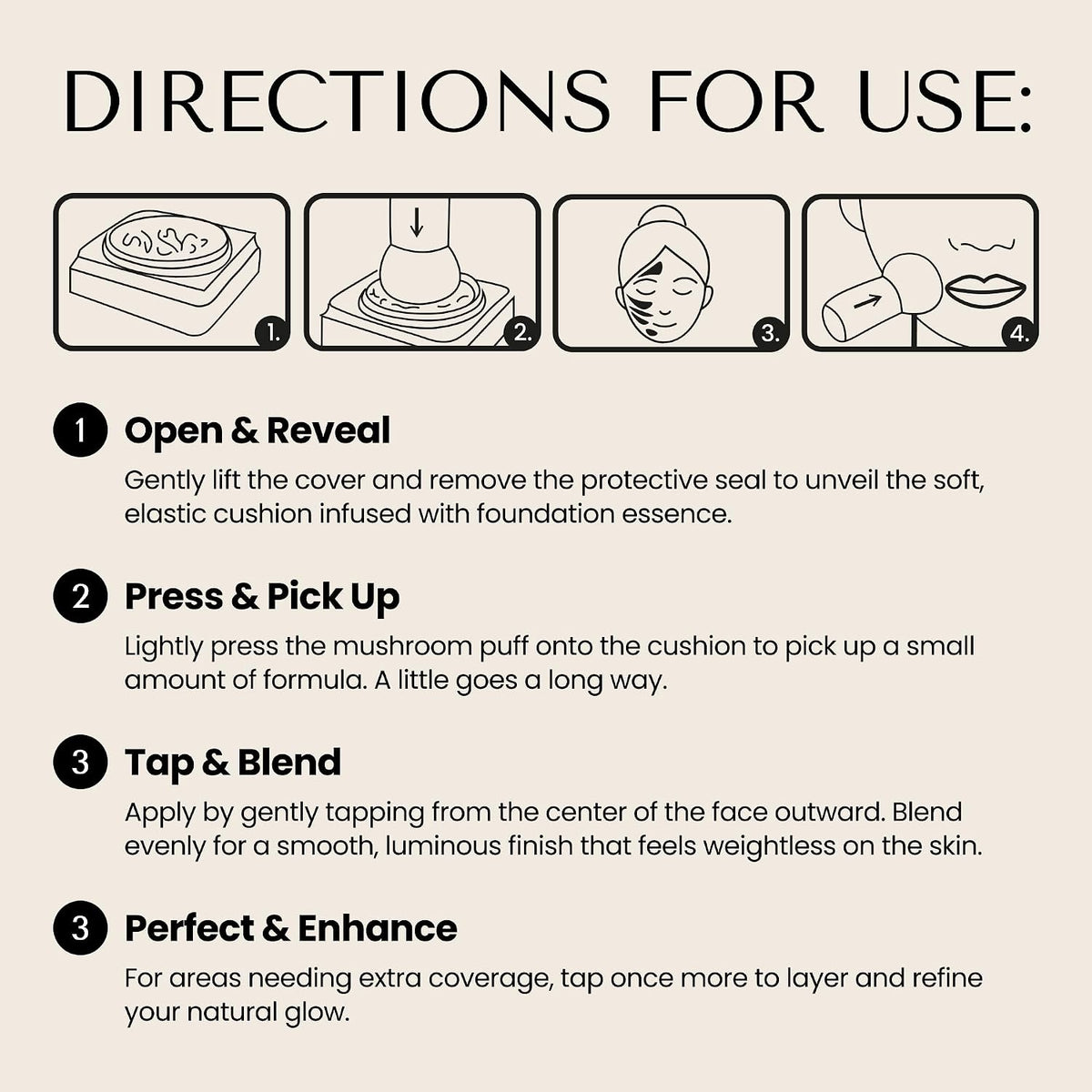 HushGlow® Cushion Foundation SPF 30, Skincare Infused Formula