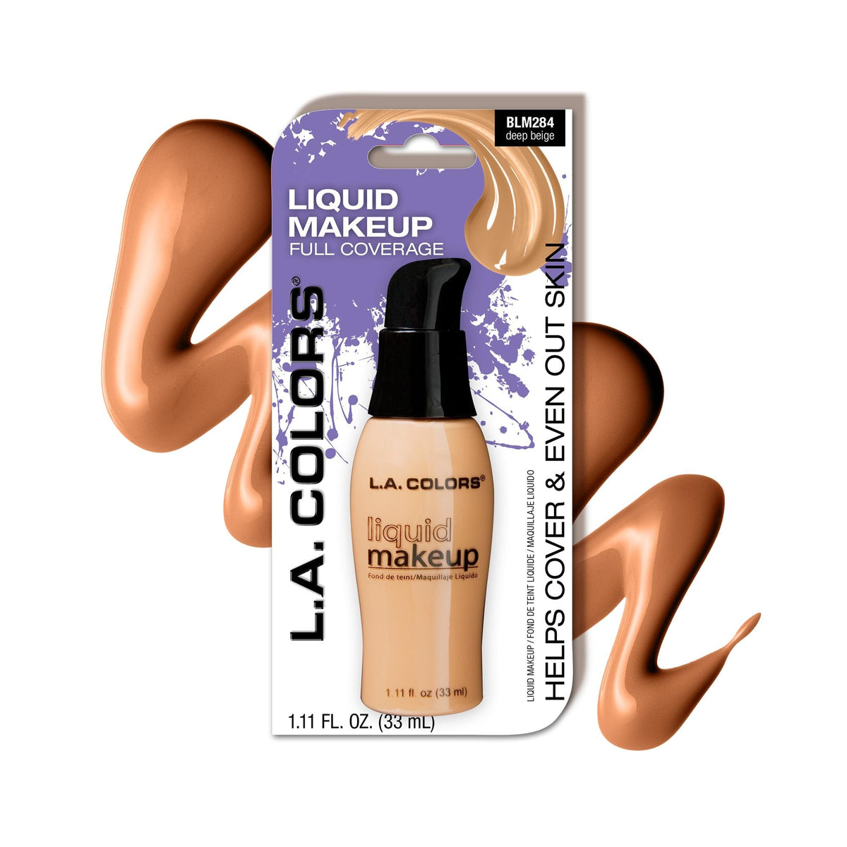 L.A. COLORS Pump Liquid Makeup, Black Walnut CLM288A