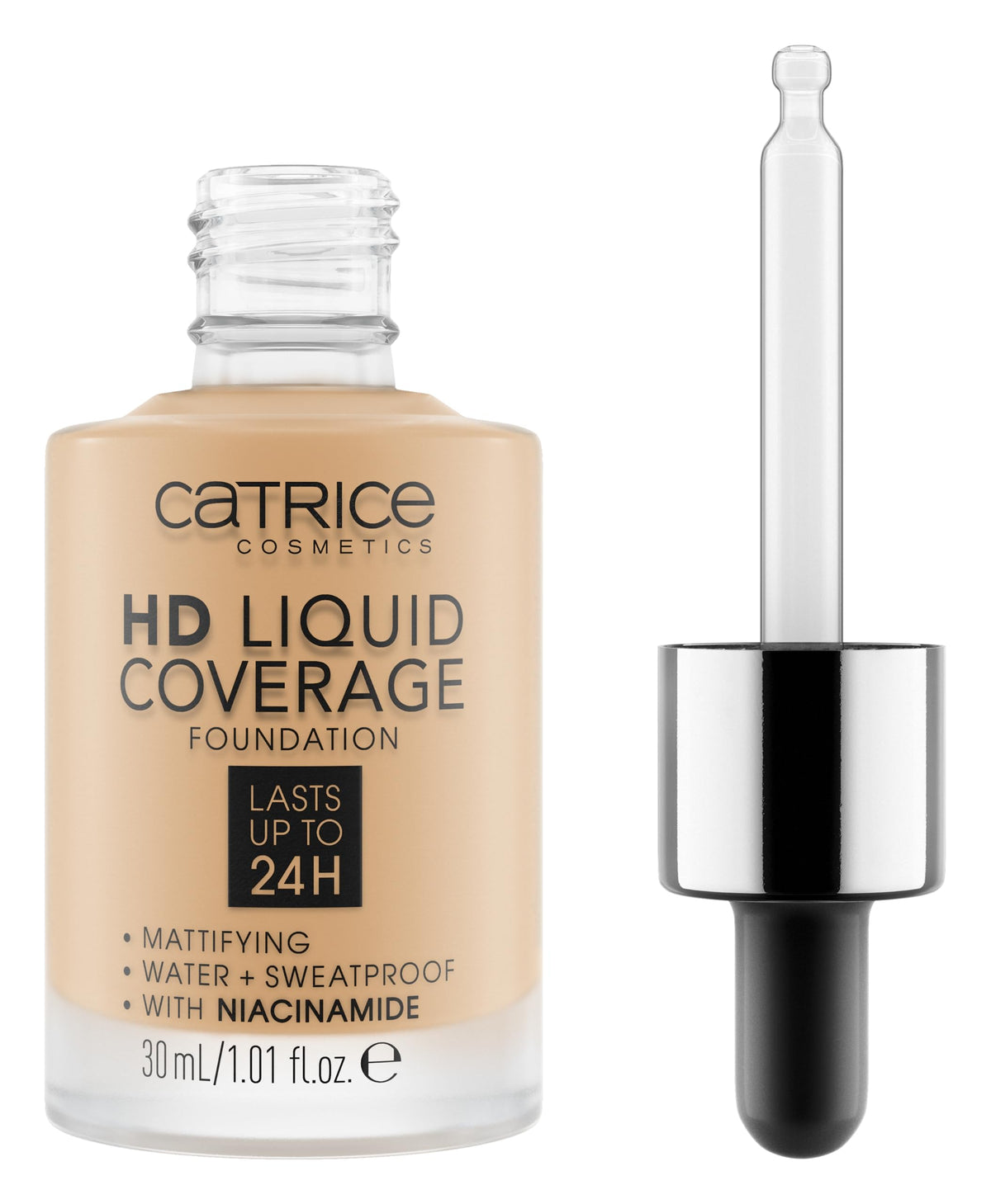 Catrice HD Liquid Coverage Foundation, 24HR Wear (010 | Light Beige)