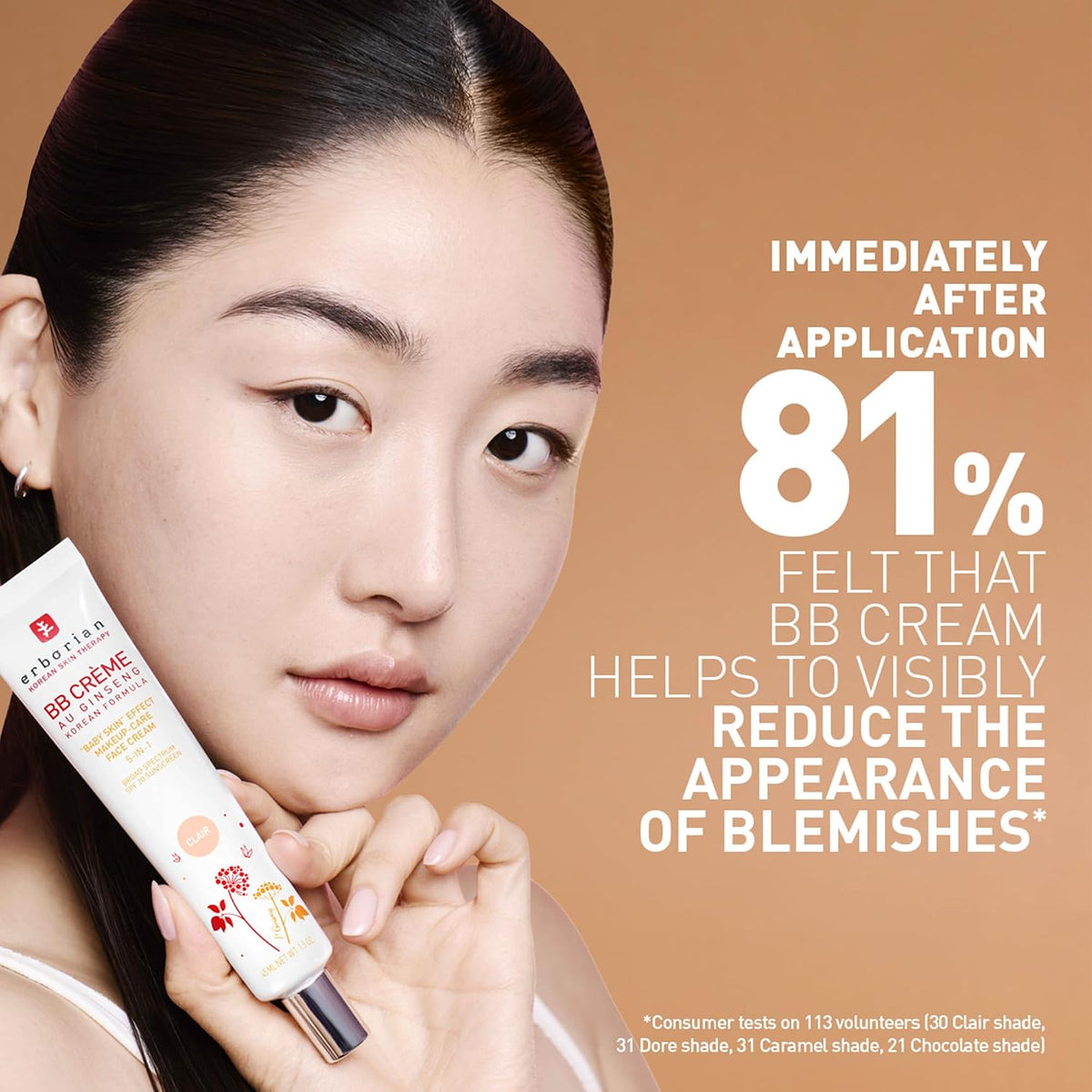 Erborian BB Cream SPF 20, Tone-Evening, Korean Skincare Makeup Hybrid
