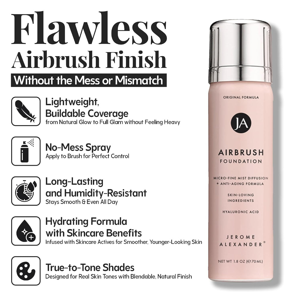 Jerome Alexander Magic Minerals Airbrush Foundation 2pc Set - Light Medium
